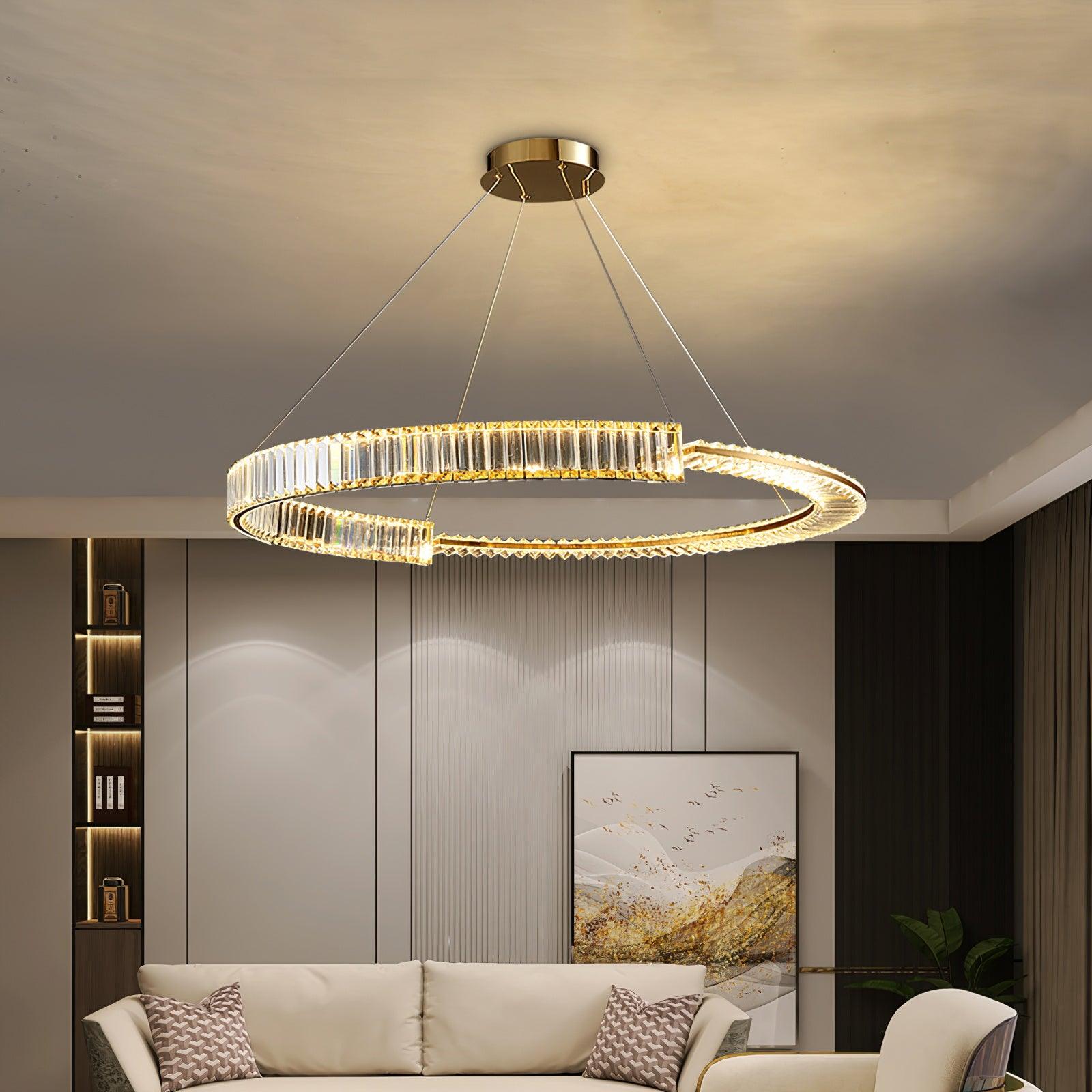 Lustra Kronleuchter Stella LED Kristall Ring-Letslighting