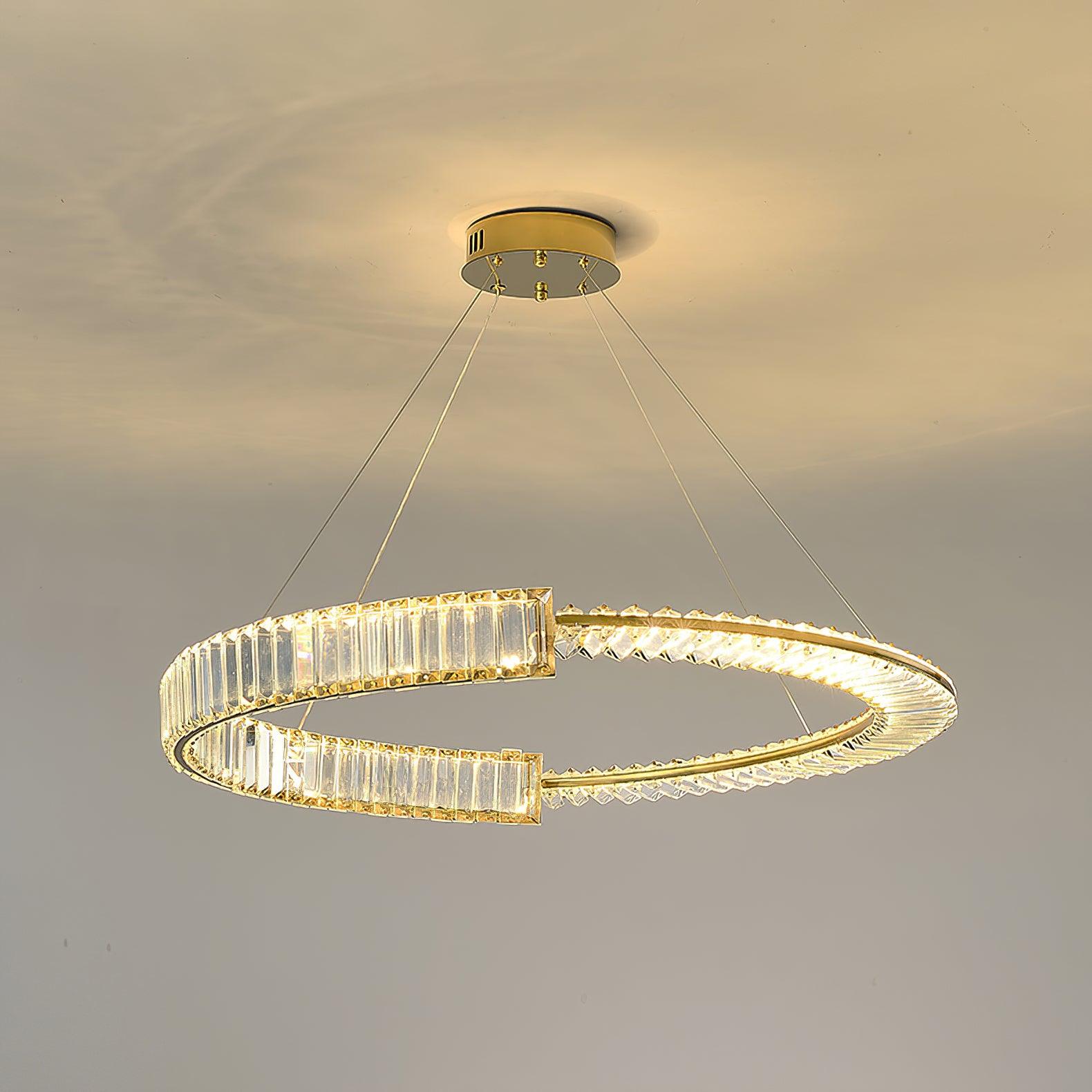 Lustra Kronleuchter Stella LED Kristall Ring-Letslighting