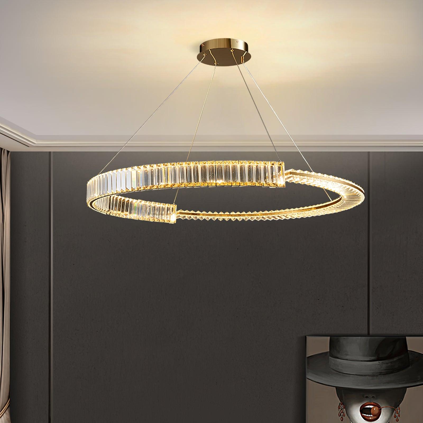 Lustra Kronleuchter Stella LED Kristall Ring-Letslighting
