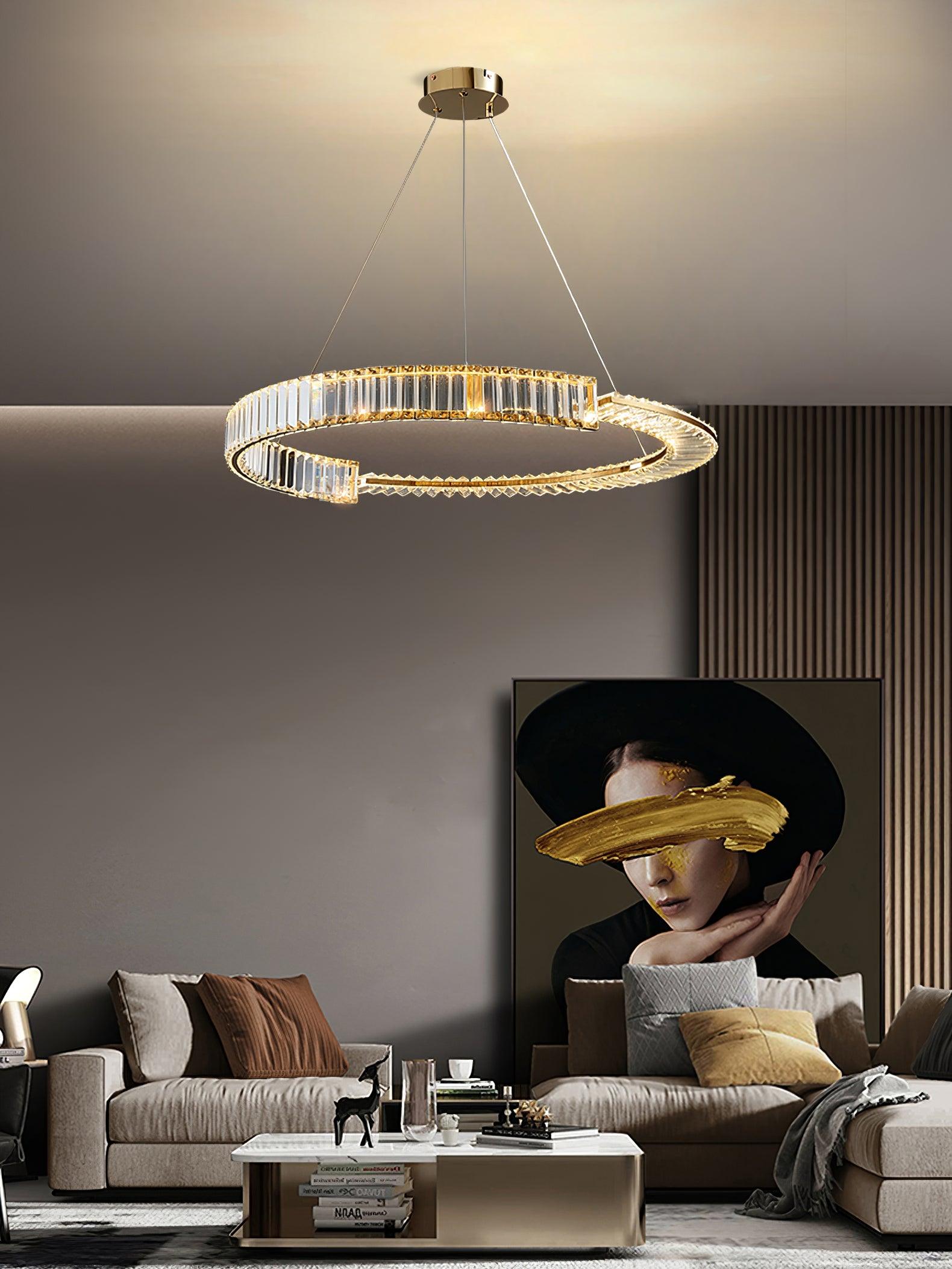 Lustra Kronleuchter Stella LED Kristall Ring-Letslighting