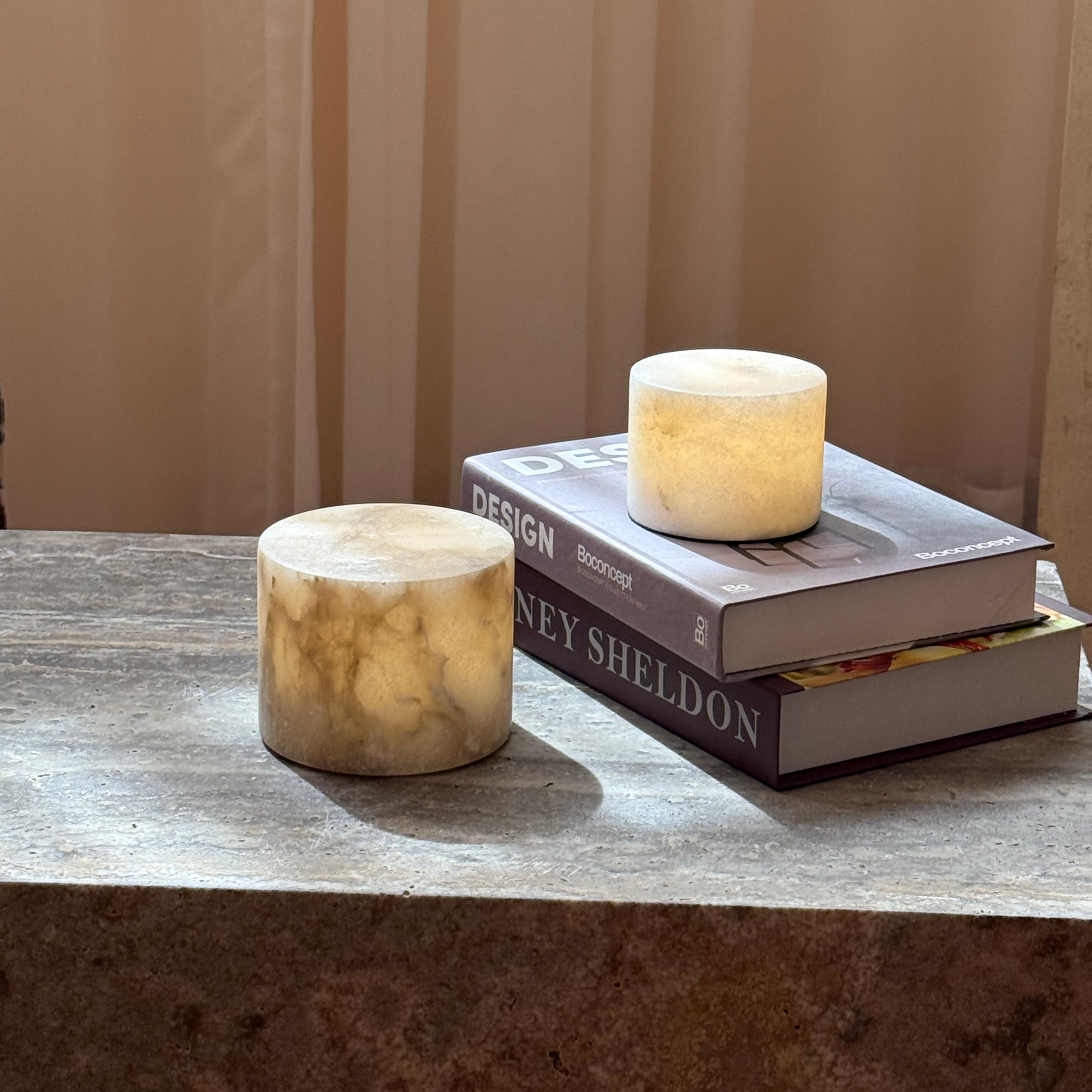 Sterno Alabaster Table Lamp (Built-in Battery) - Letslighting