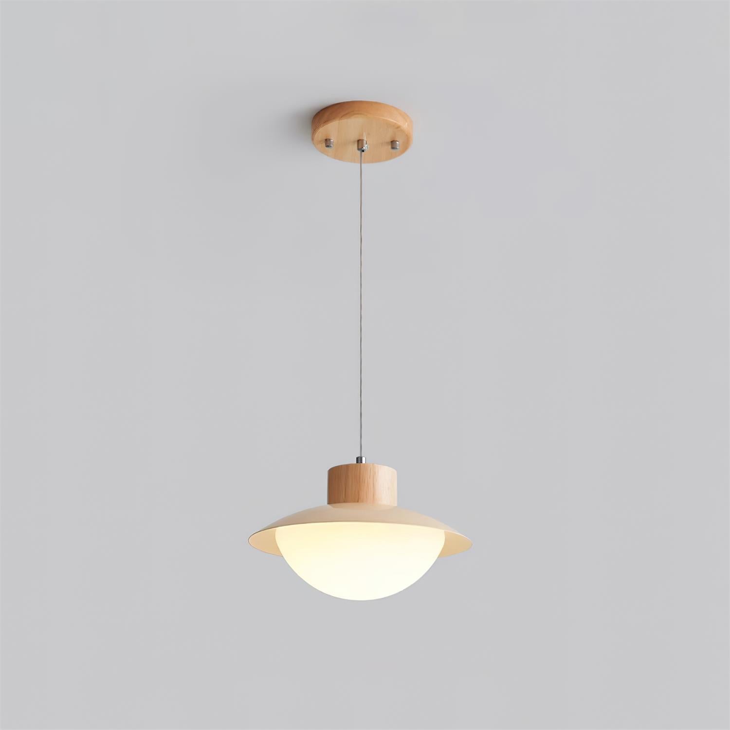 Milk Pendelleuchte Holz Esstisch