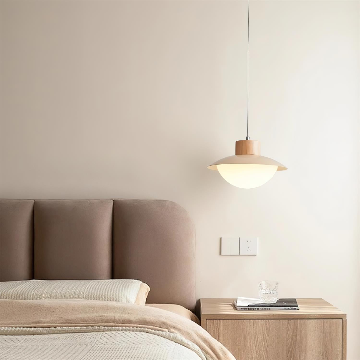 Sage Minimalistische Holz-PE-Pendelleuchte-Letslighting