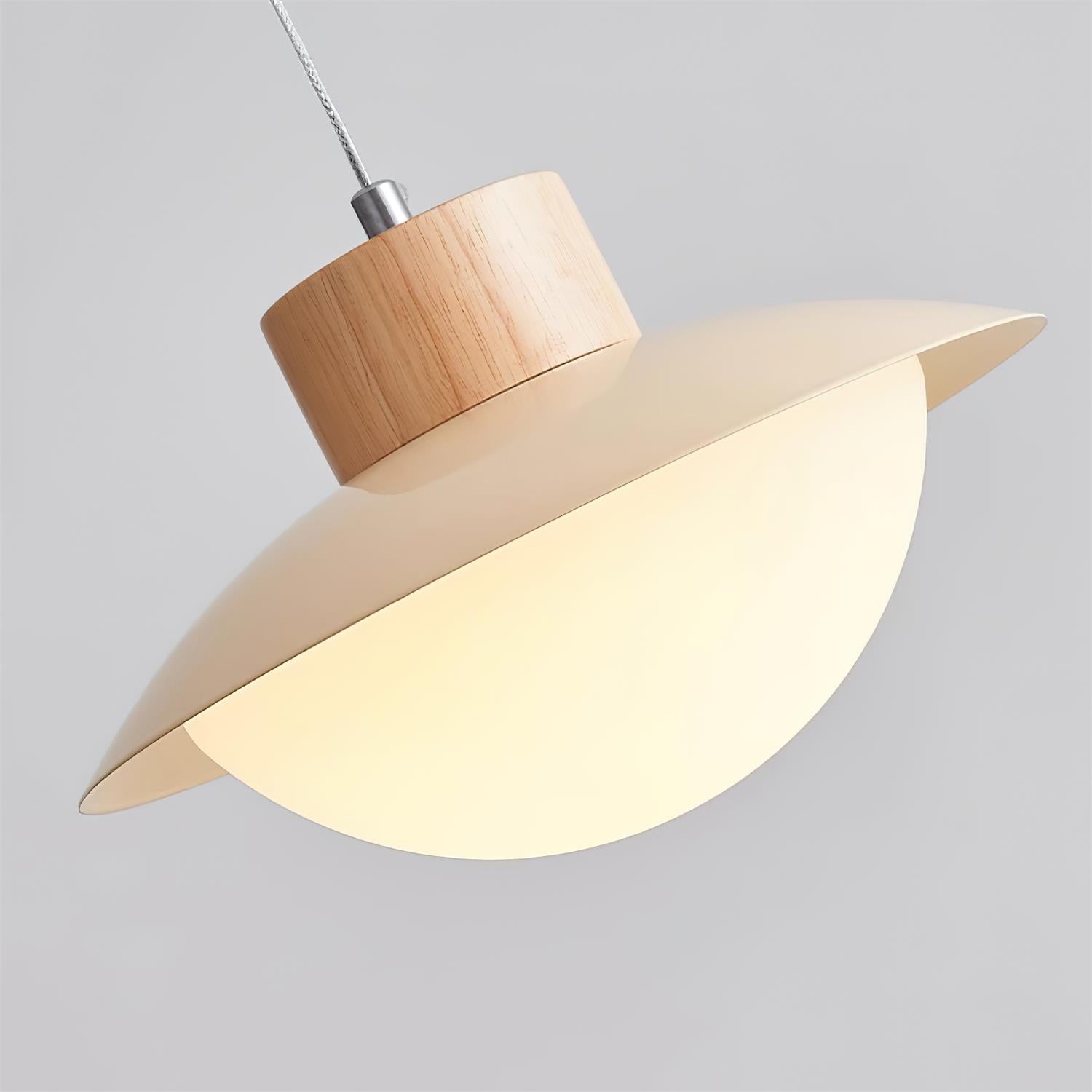 Milk Pendelleuchte Holz Esstisch