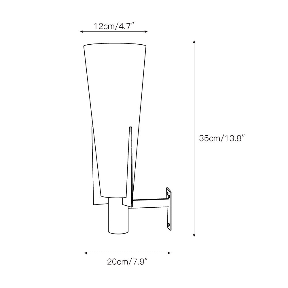Vatalel Moderne Nordische Minimalistische Glaswandlampe-Letslighting