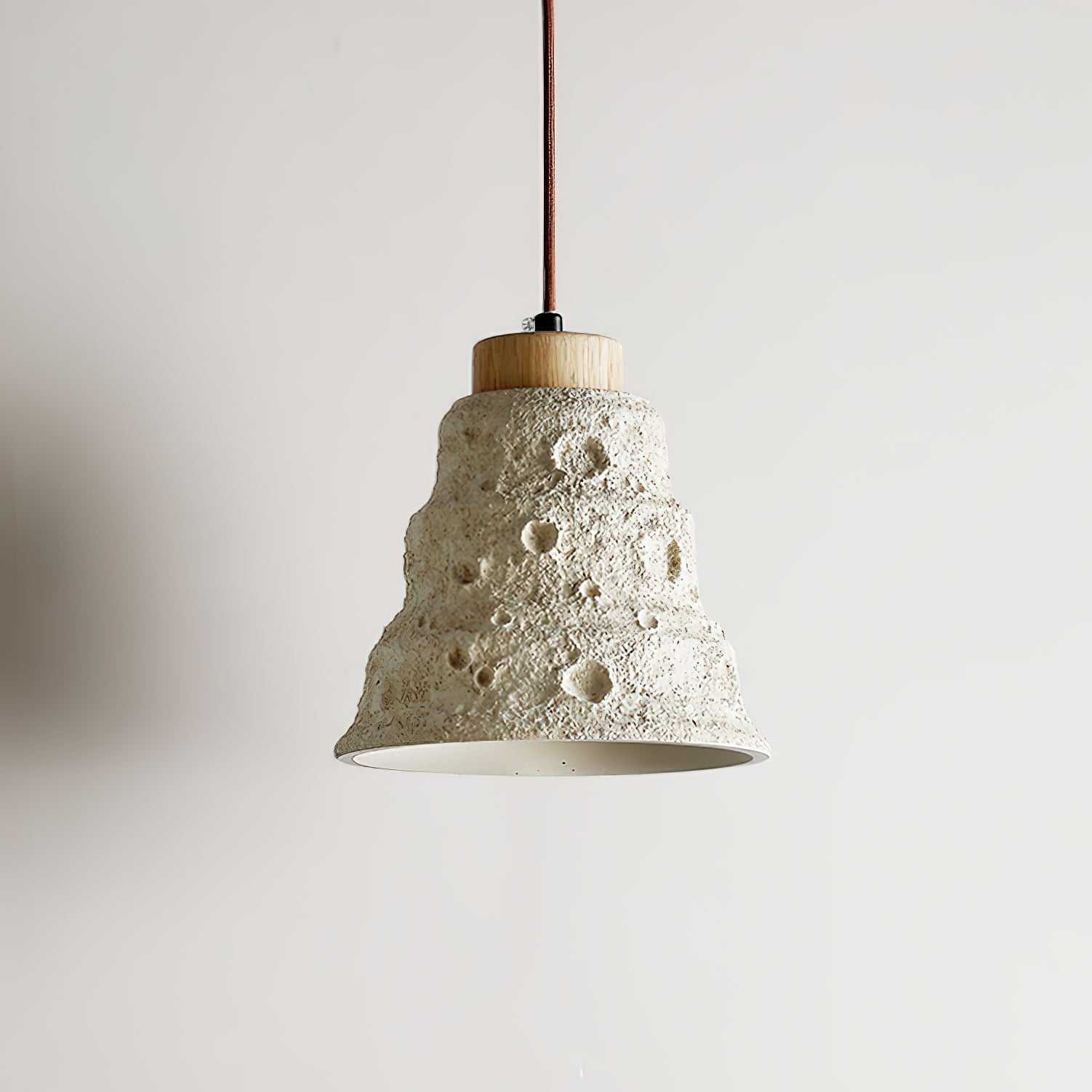 Ilphaeth Nordic Art Bell Stone Wood Pendelleuchte-Letslighting