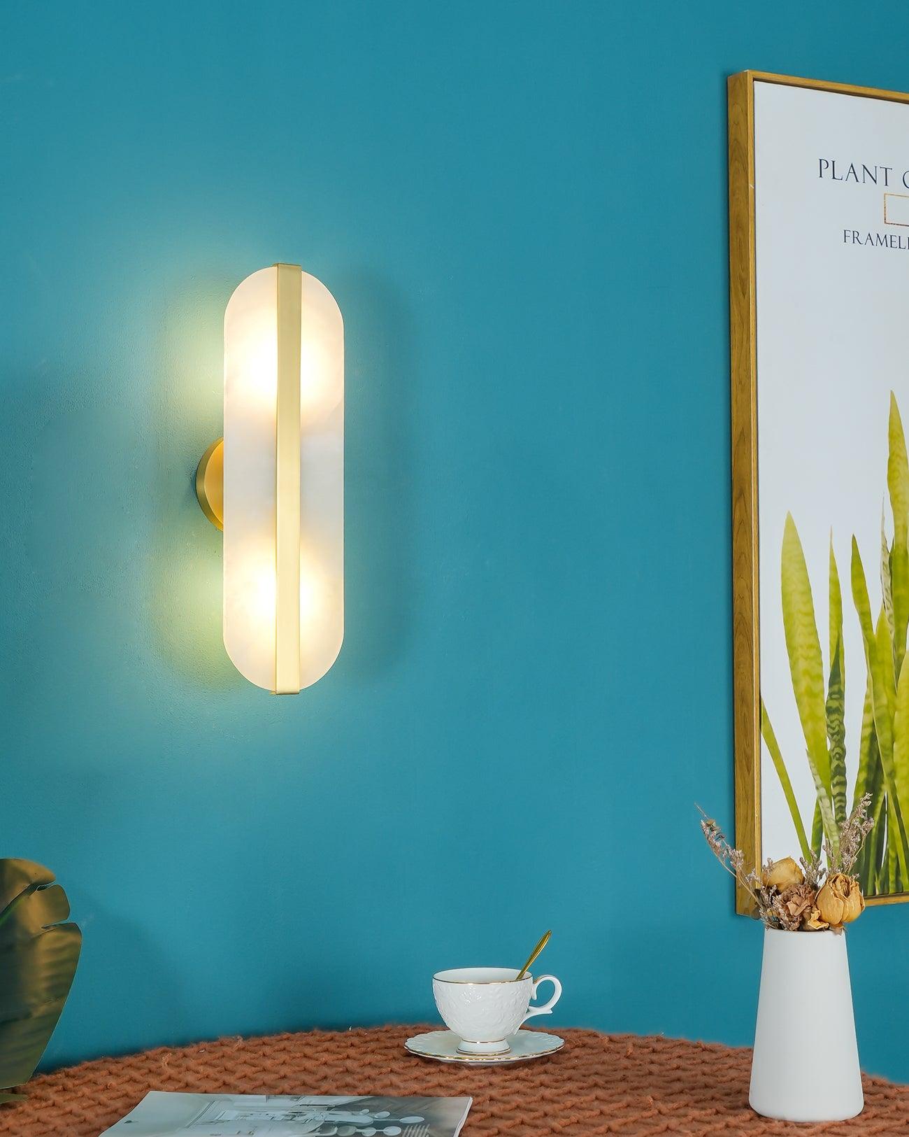 Calura Alabaster Double Light Wall Lamp - Neutralighting