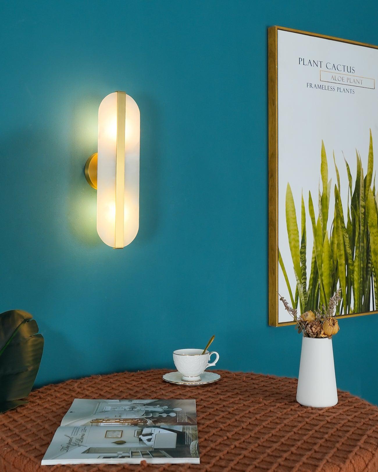 Calura Alabaster Double Light Wall Lamp - Neutralighting