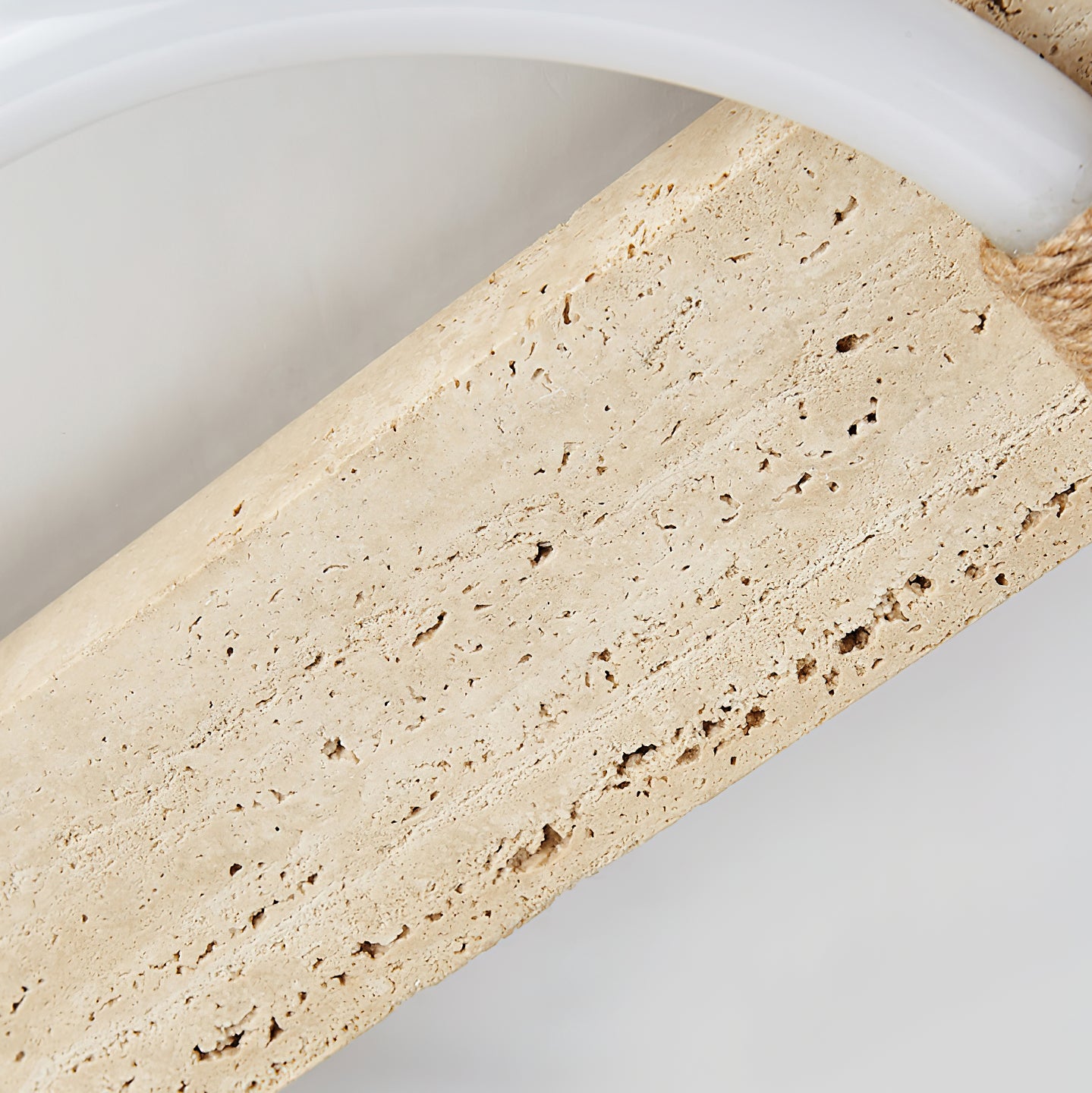 Elmaryra Ringed Travertine Wall Light - Neutralighting