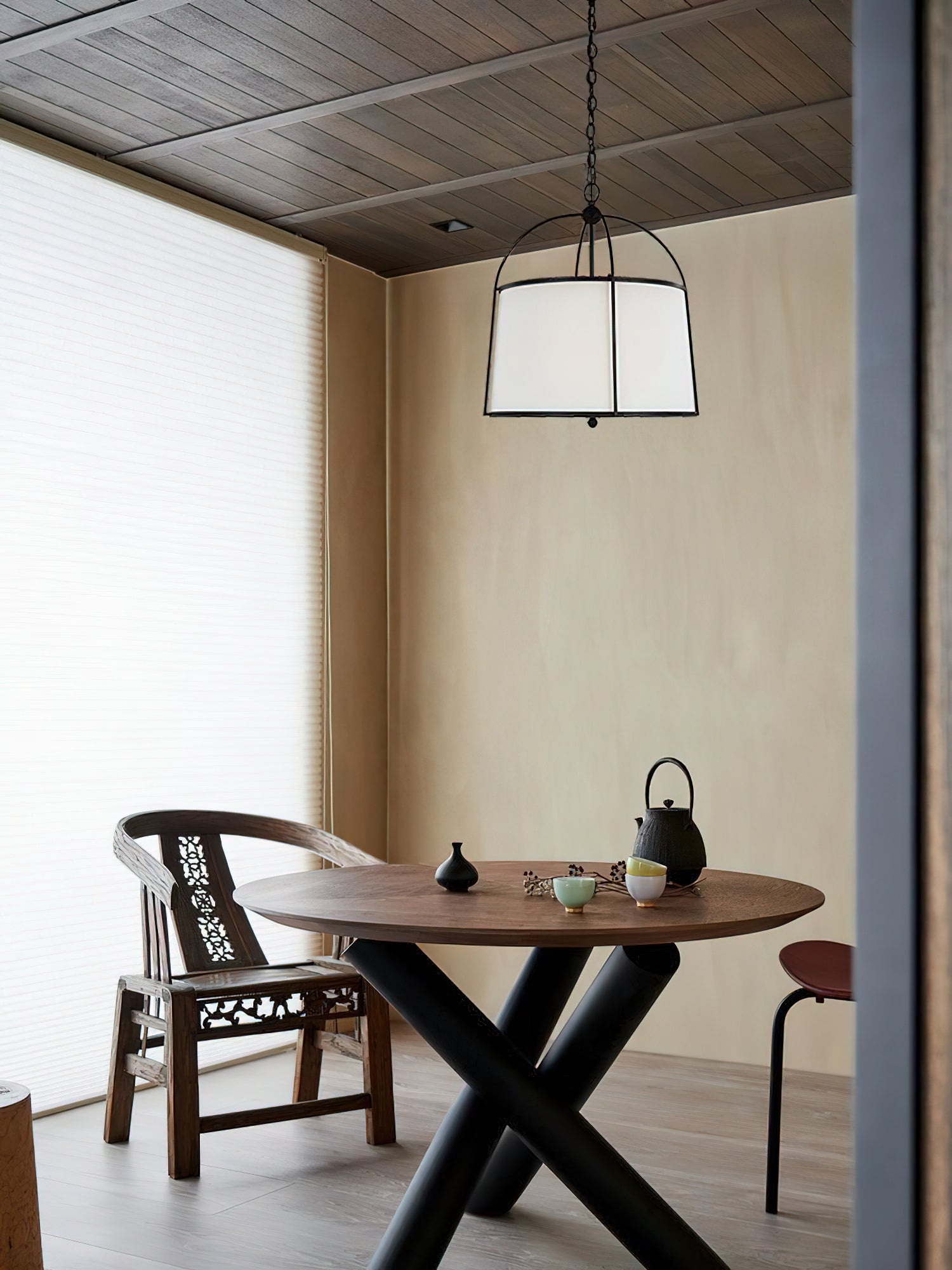 Flare Vintage Industrial Stoff Pendelleuchte-Letslighting