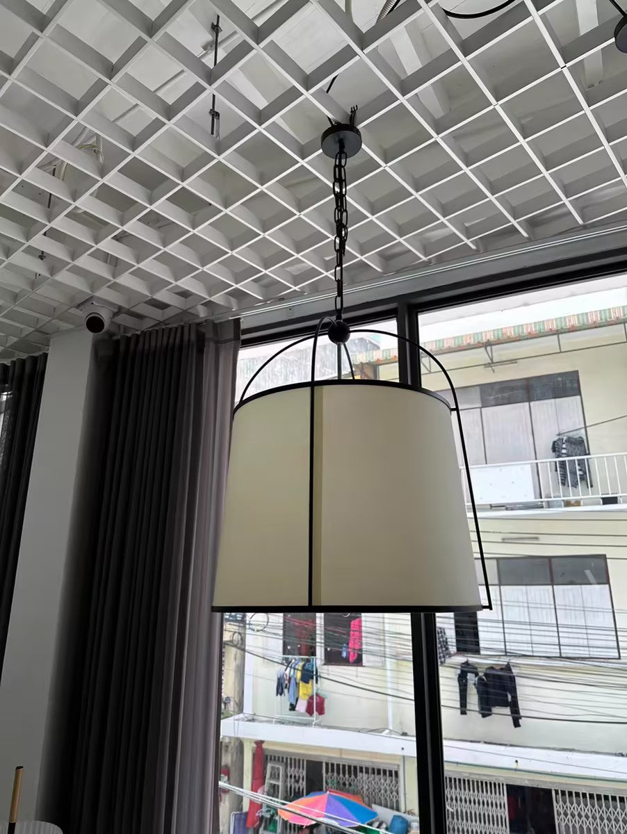 Flare Vintage Industrial Stoff Pendelleuchte-Letslighting