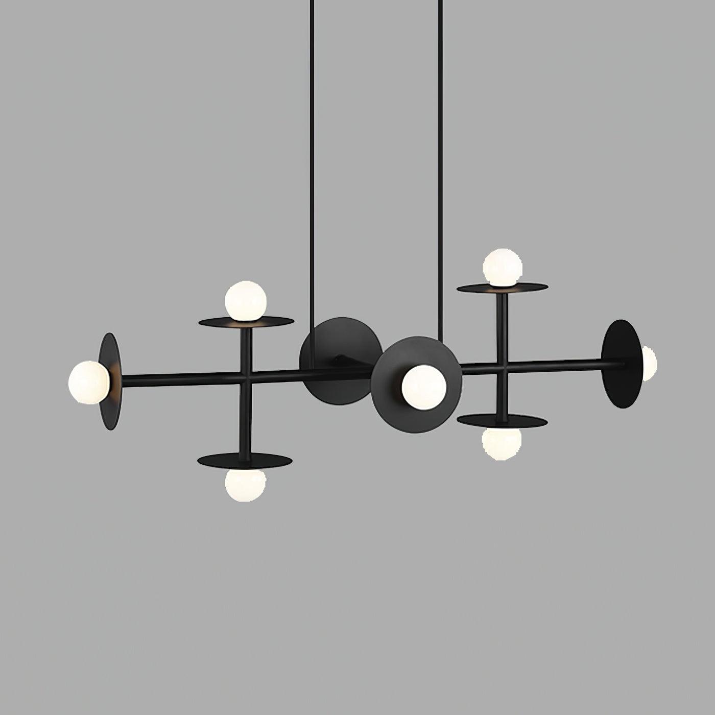 Lustra Strada Kronleuchter Messing Glas Geometrisch-Letslighting