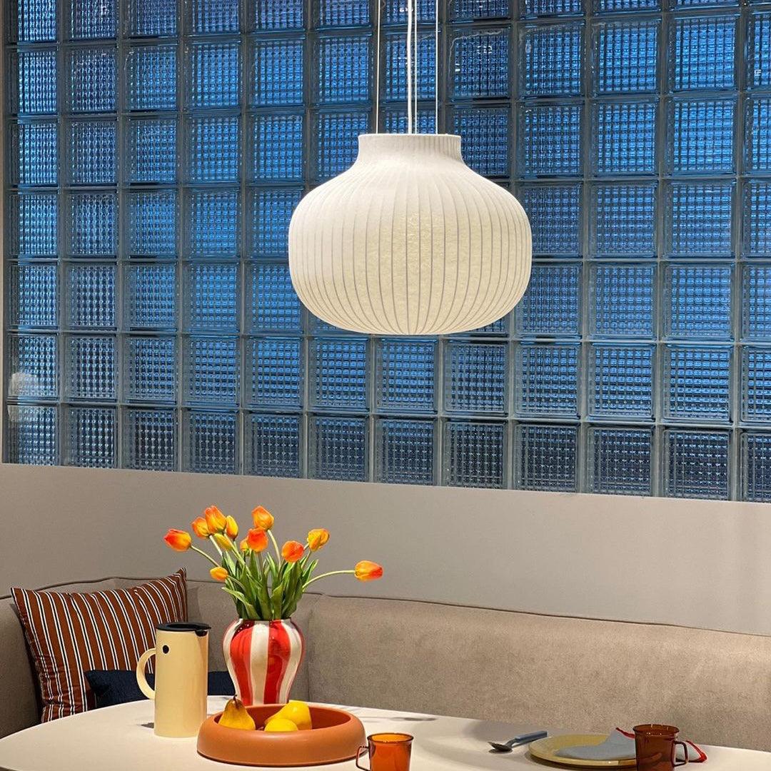Pendelleuchte Seide Gefaltet Geschwungen Modern Minimalistisch-Letslighting