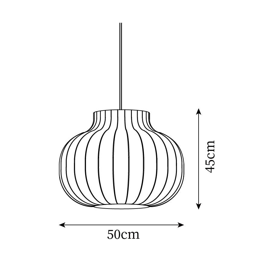 Pendelleuchte Seide Gefaltet Geschwungen Modern Minimalistisch-Letslighting