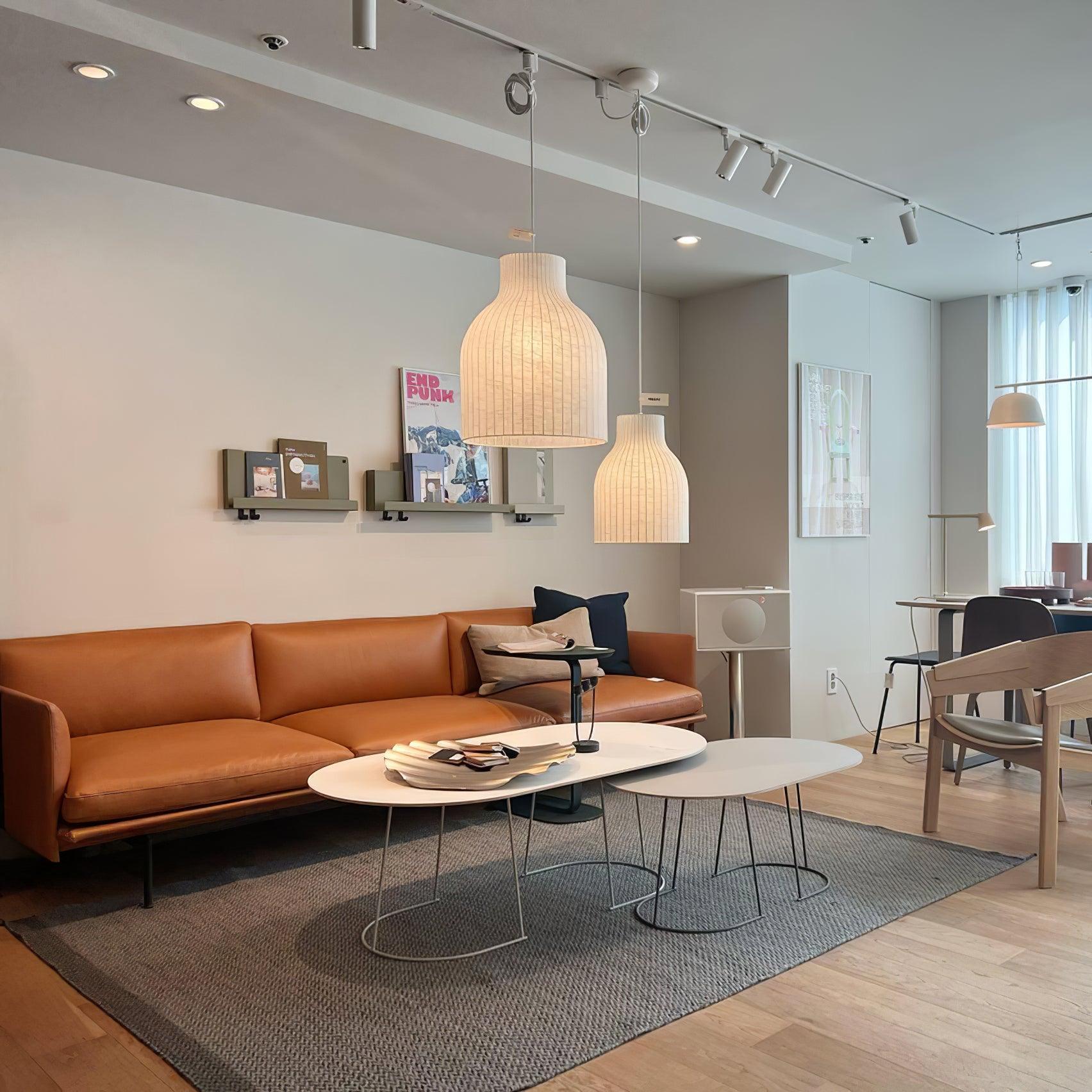 Pendelleuchte Seide Gefaltet Geschwungen Modern Minimalistisch-Letslighting