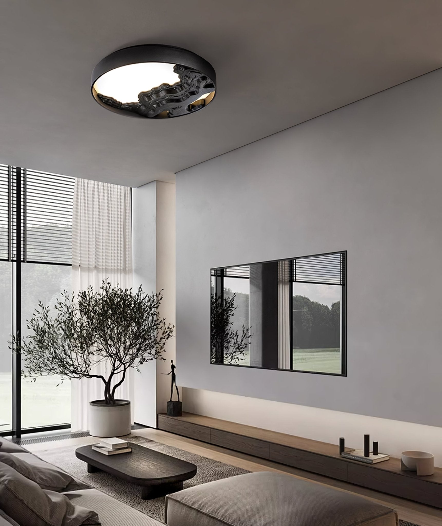 Lustra Deckenleuchte Holz Orientalisch Natur-Letslighting