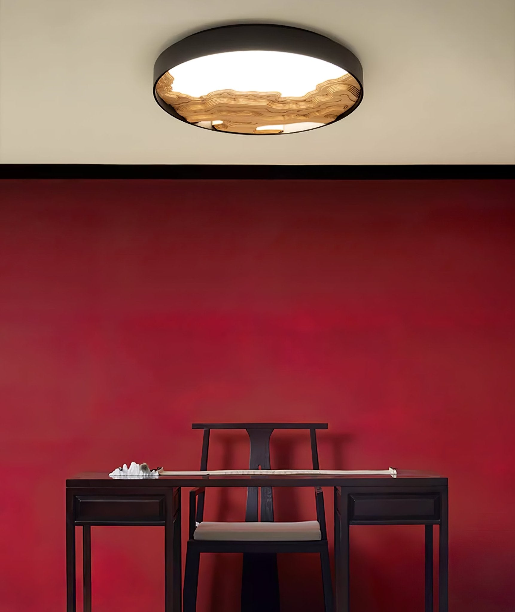 Lustra Deckenleuchte Holz Orientalisch Natur-Letslighting