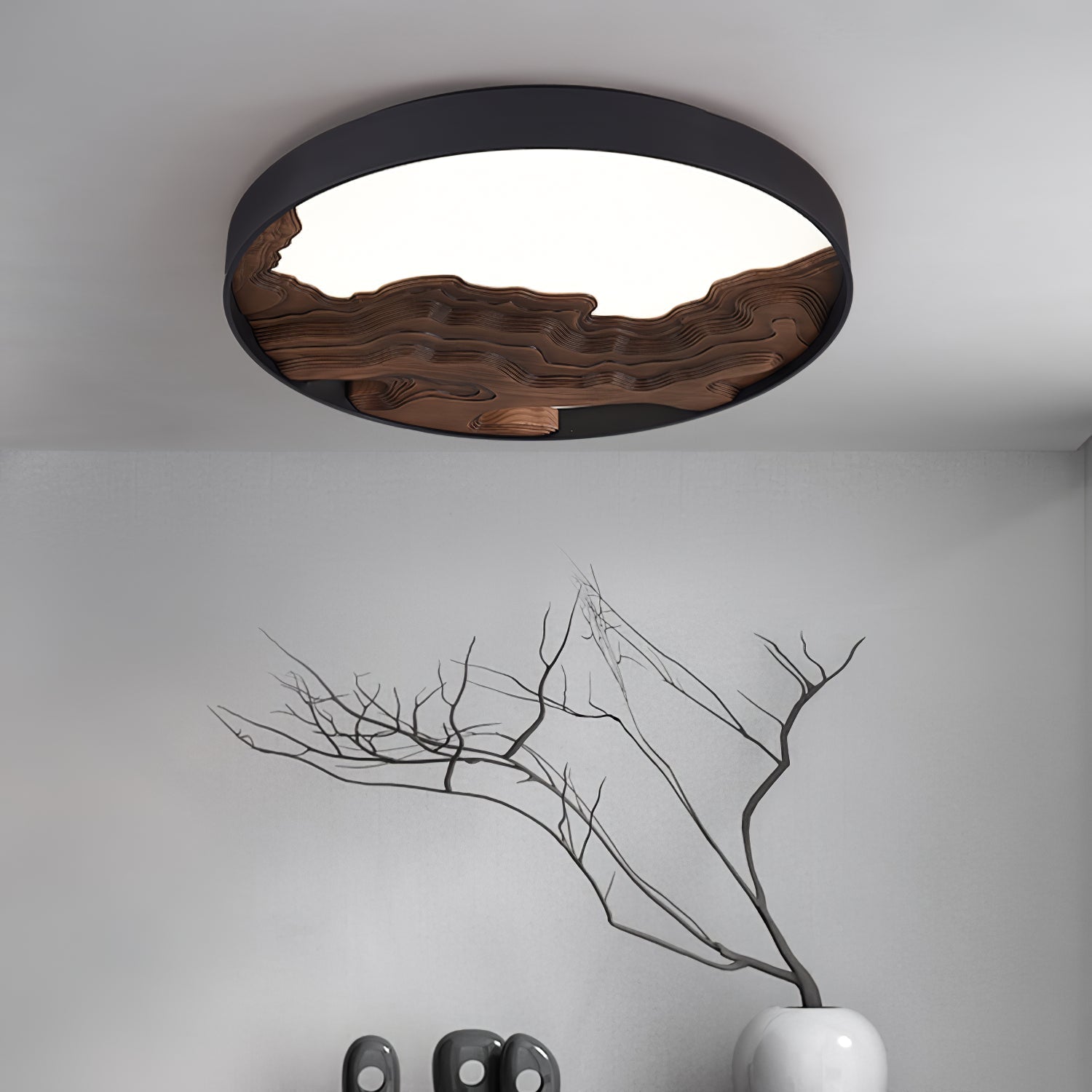 Lustra Deckenleuchte Holz Orientalisch Natur-Letslighting