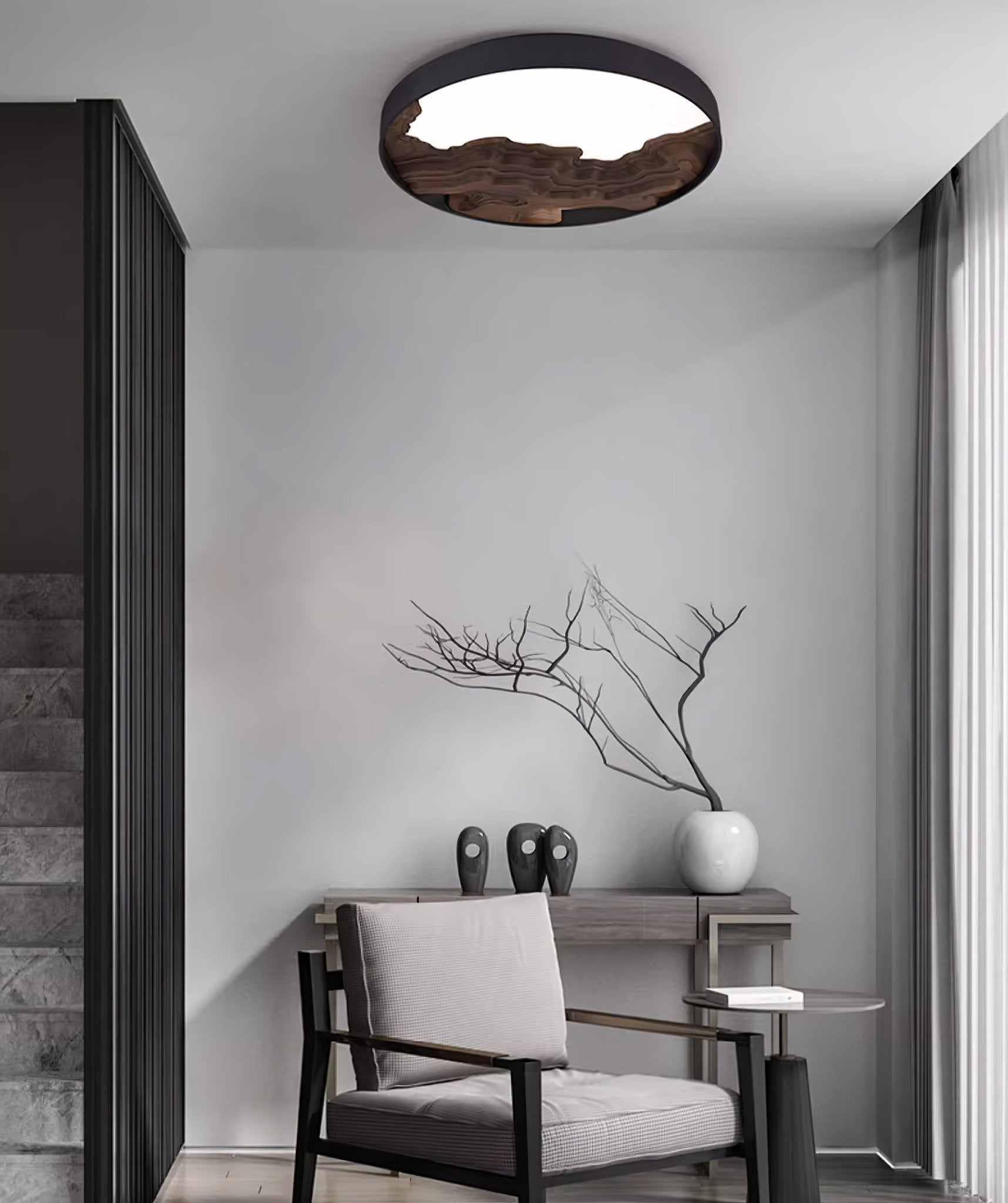 Lustra Deckenleuchte Holz Orientalisch Natur-Letslighting
