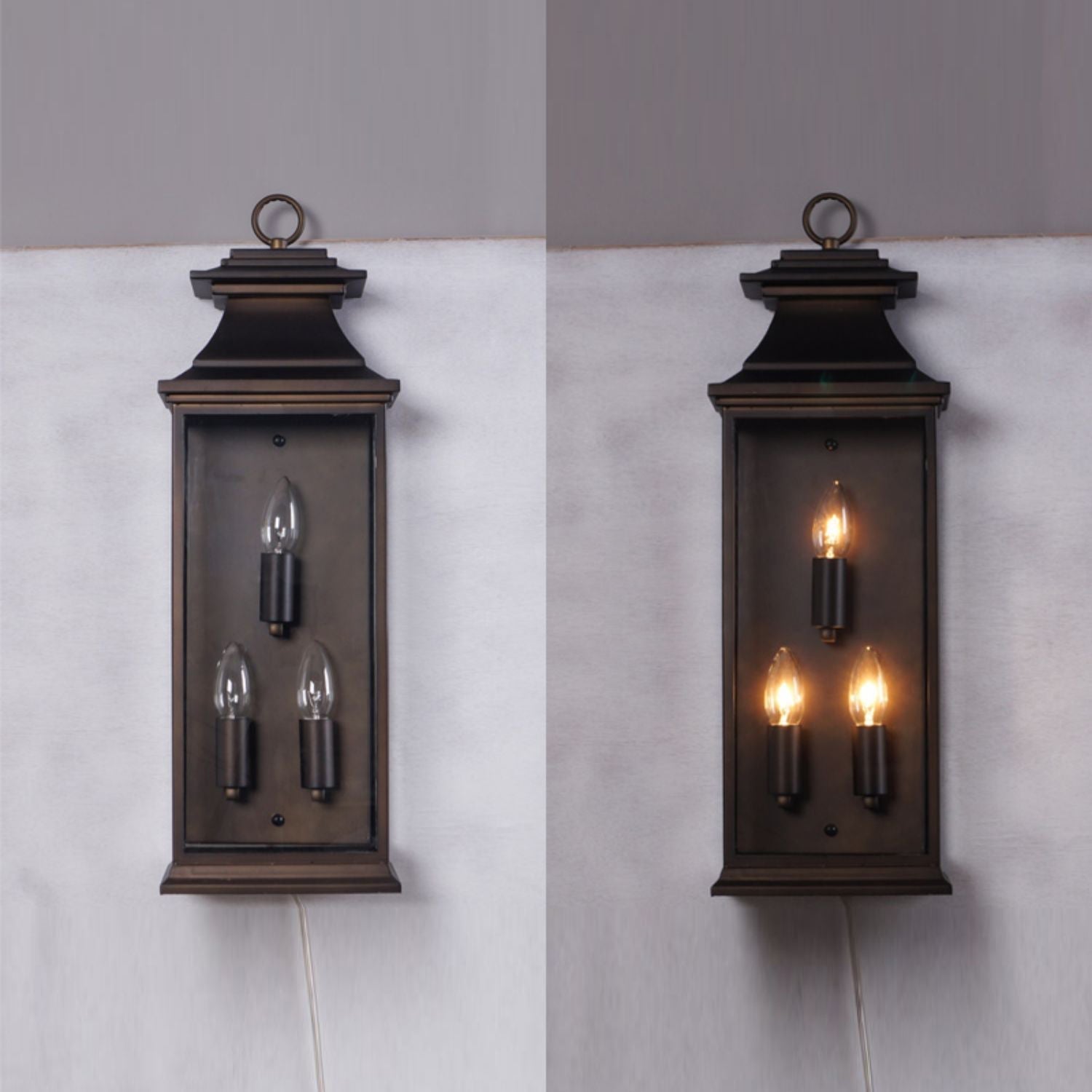 Esolarae Glas Vintage Industrial Wandleuchte-Letslighting