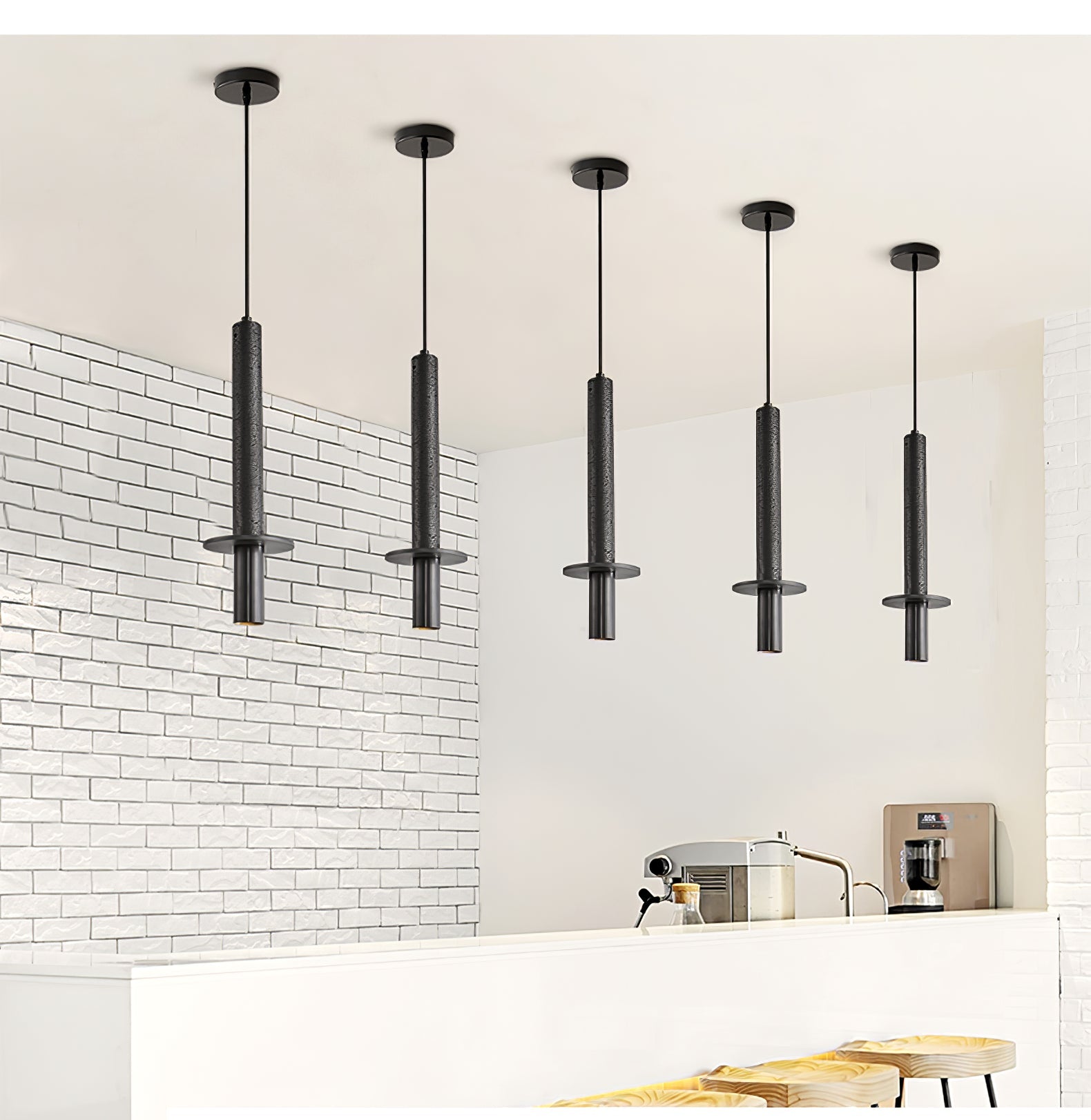 Avdoryra Dual Cylinder Travertine Pendant Light - Neutralighting