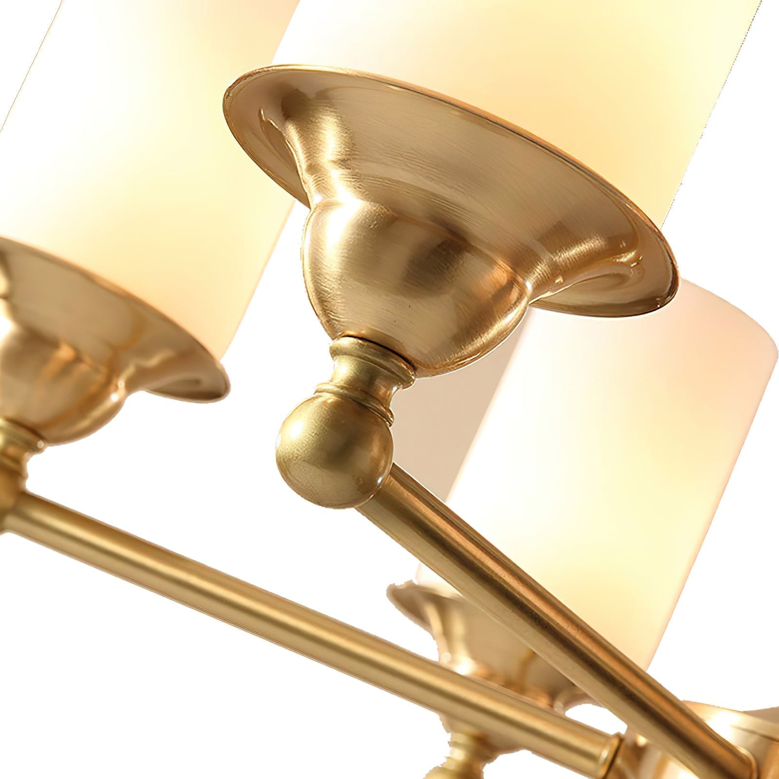 Idorara Messing Stoff Vintage Industrial Kronleuchter-Letslighting