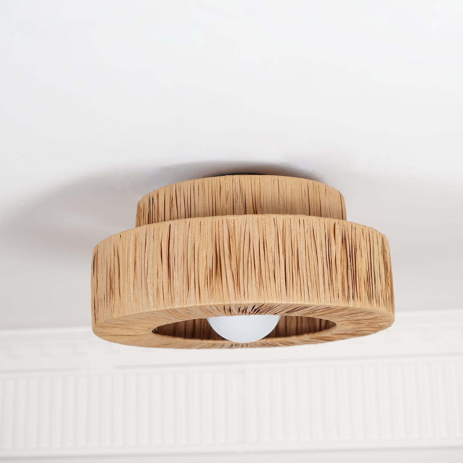 Ilthean Deckenleuchte aus natürlichem Stroh-Letslighting