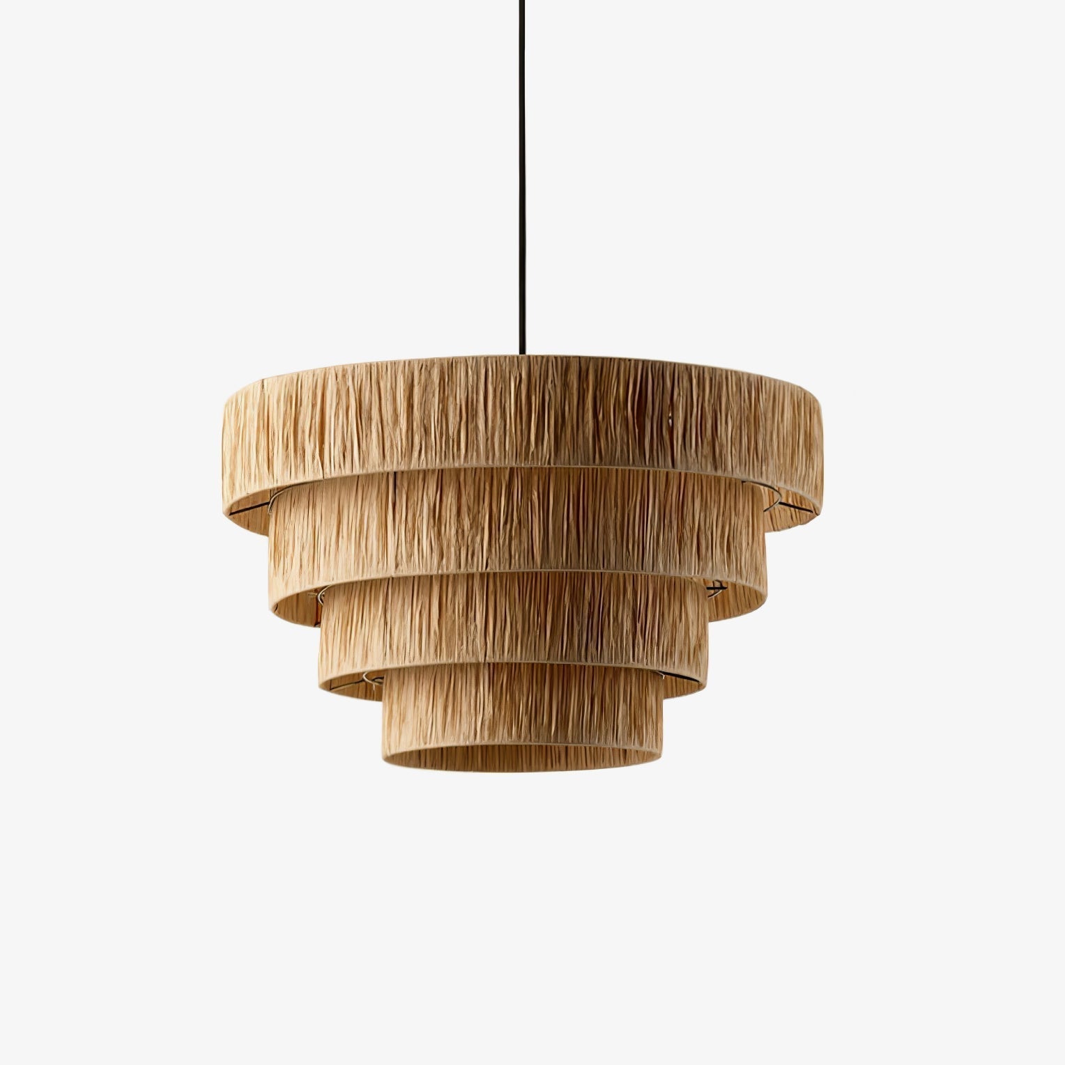 Thyra Stroh Traditionell Retro Pendelleuchte-Letslighting