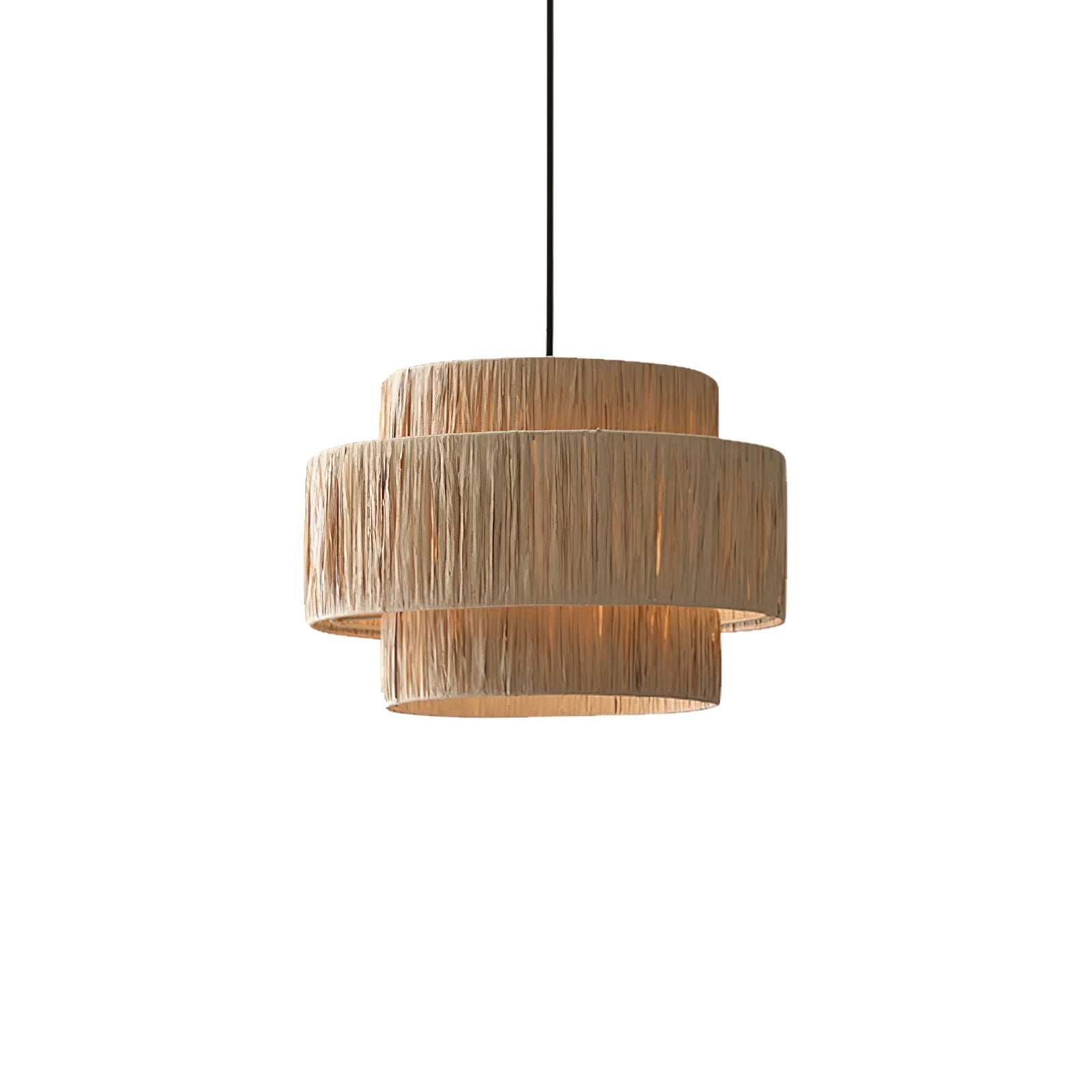 Thyra Stroh Traditionell Retro Pendelleuchte-Letslighting
