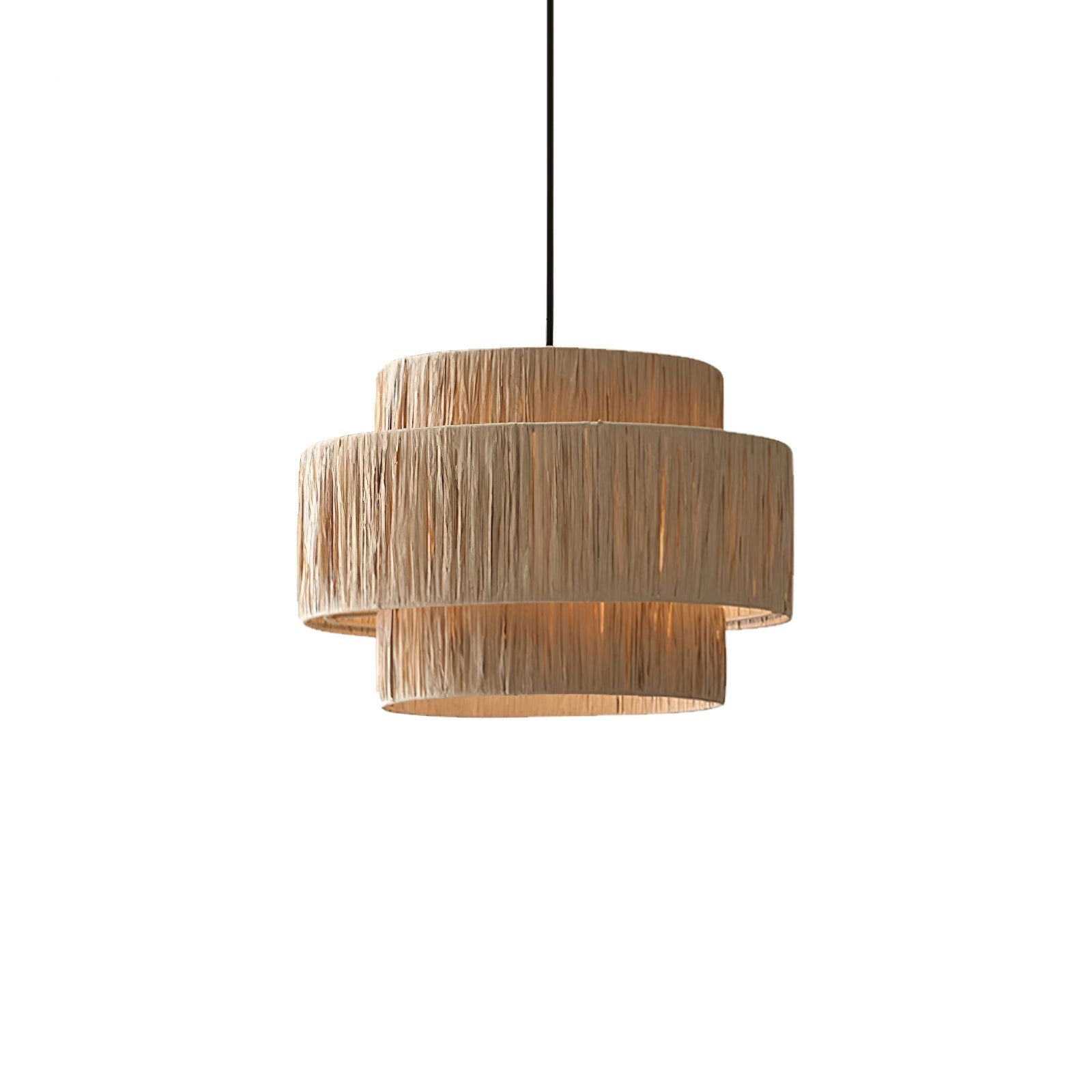 Thyra Stroh Traditionell Retro Pendelleuchte-Letslighting
