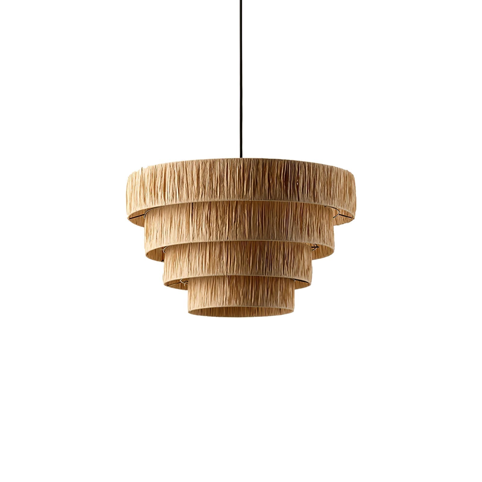 Thyra Stroh Traditionell Retro Pendelleuchte-Letslighting