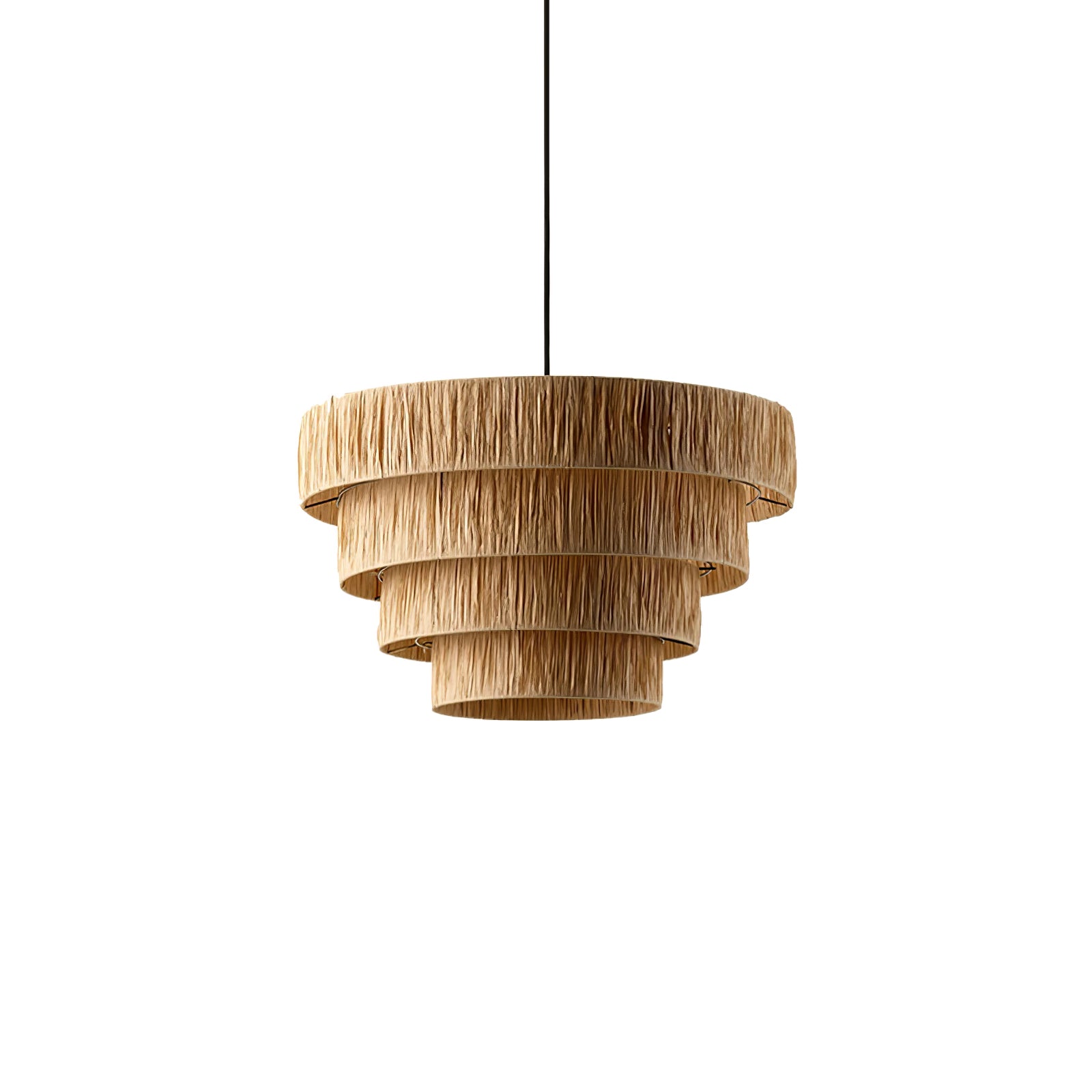 Thyra Stroh Traditionell Retro Pendelleuchte-Letslighting