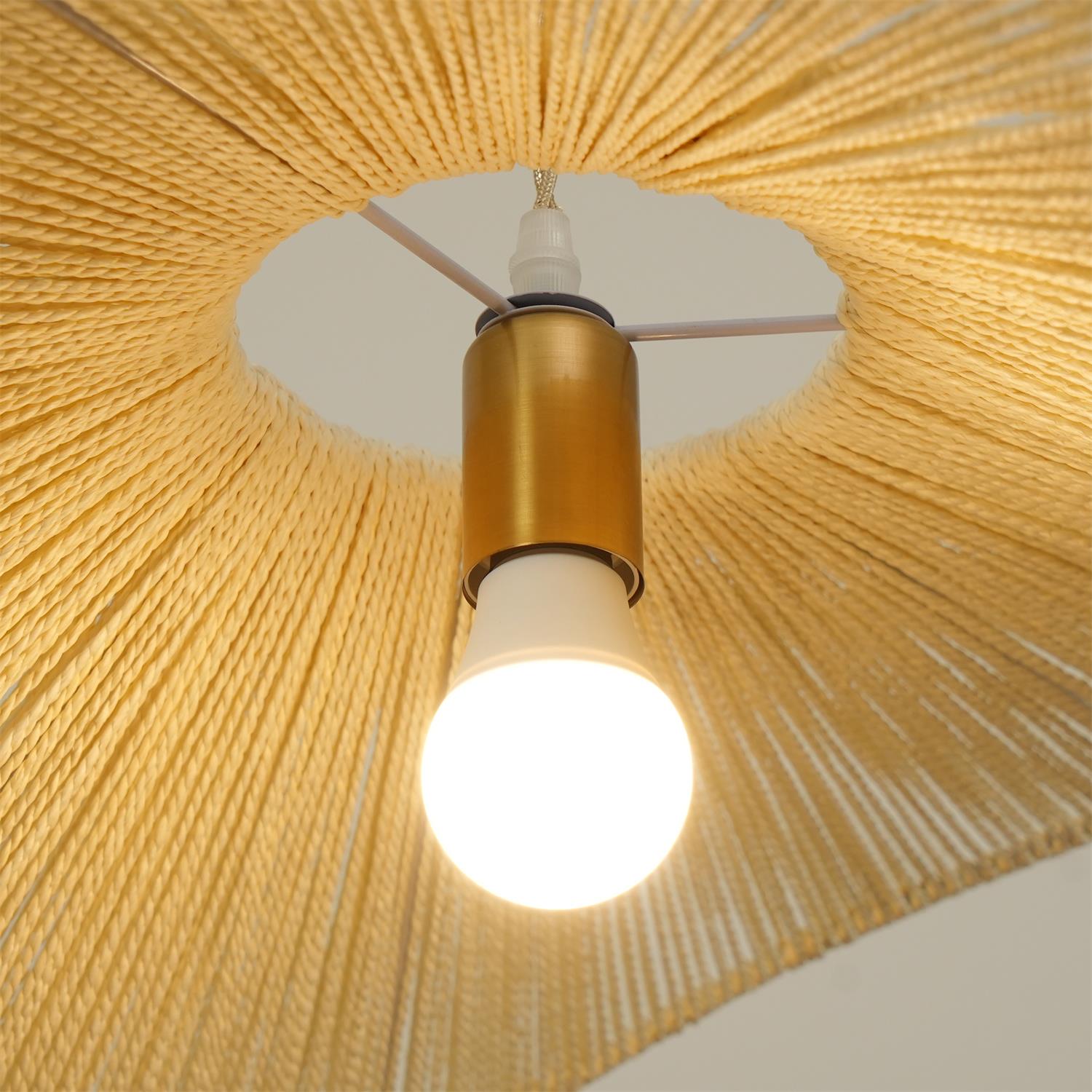 Solara Handgewebte Pendelleuchte aus Natürlichem Rattan-Letslighting