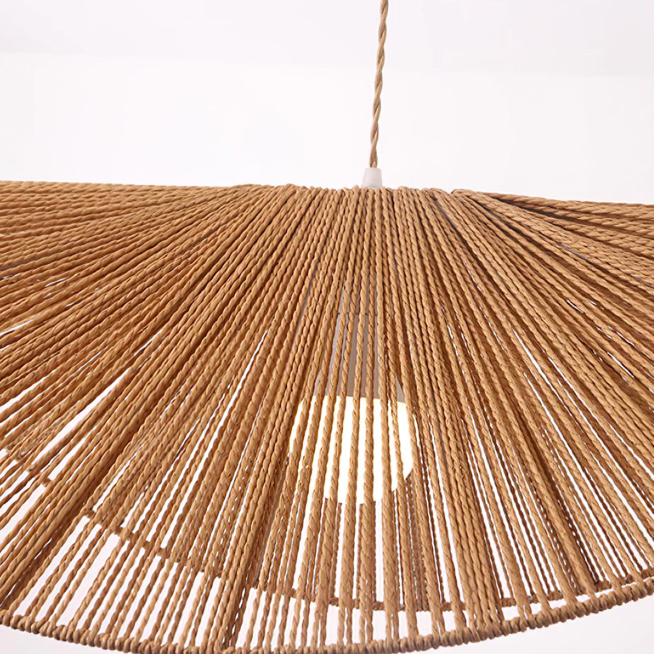 Solara Handgewebte Pendelleuchte aus Natürlichem Rattan-Letslighting