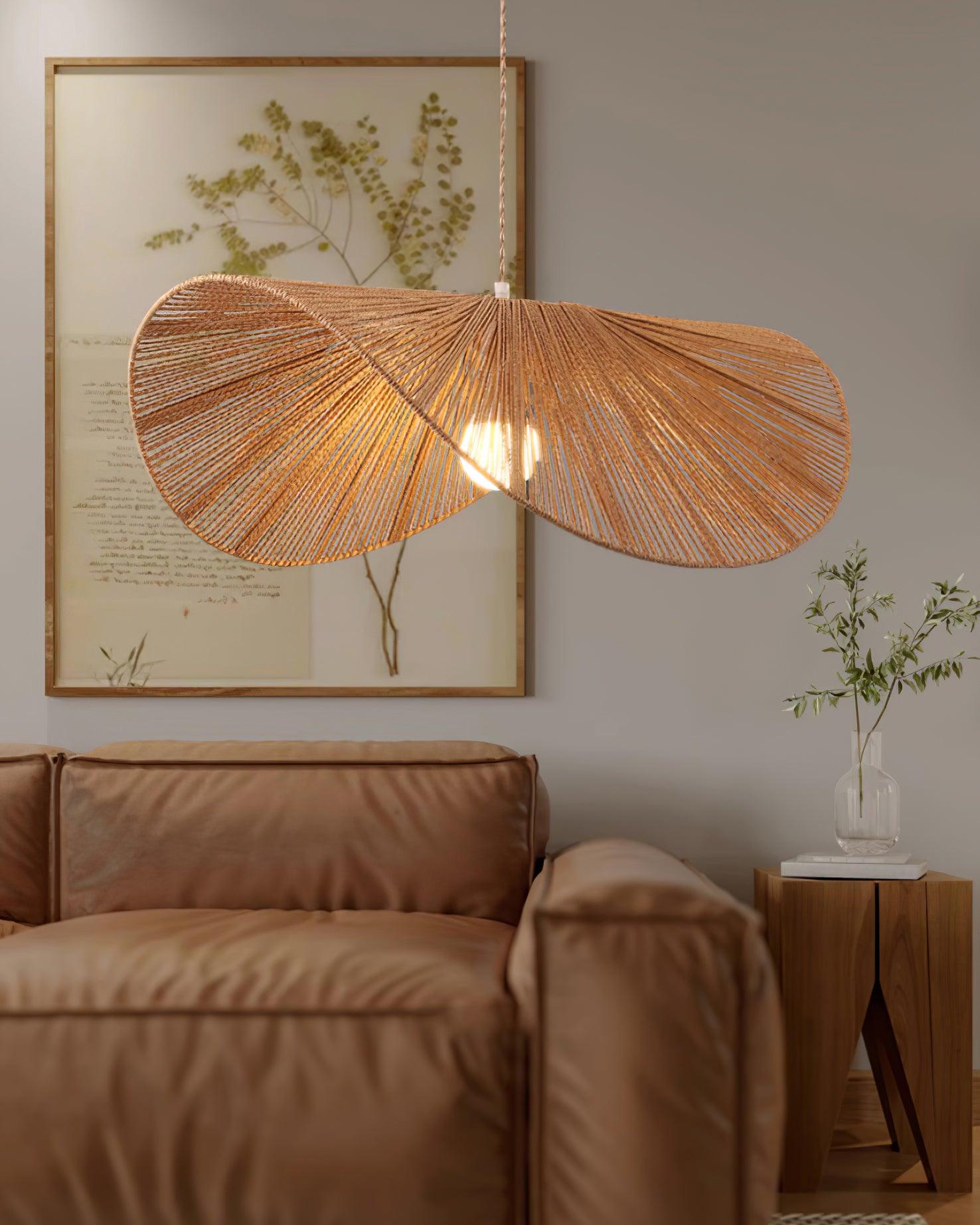 Solara Handgewebte Pendelleuchte aus Natürlichem Rattan-Letslighting