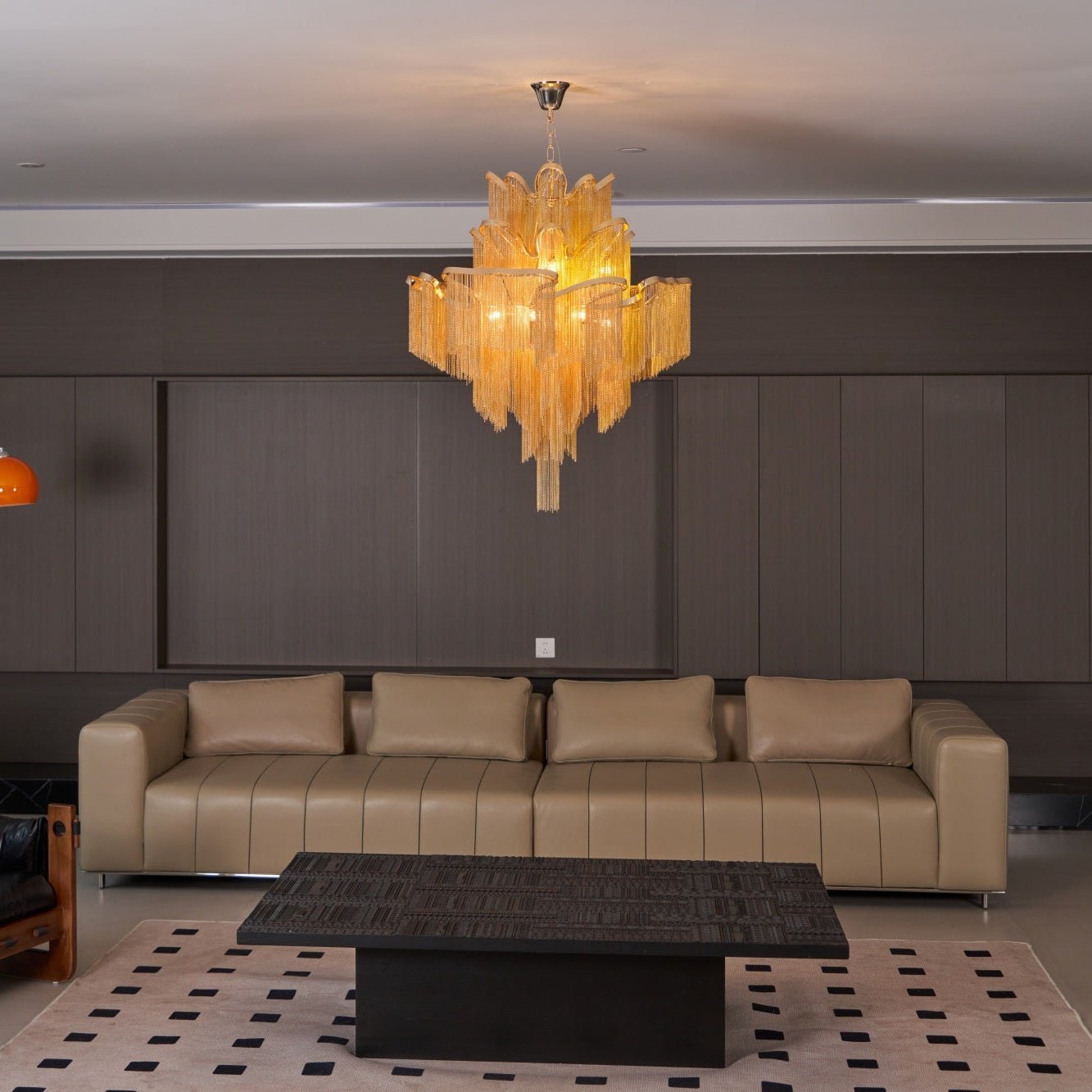 Lustra Pendant Lamp Stream Chain Nickel-Letslighting