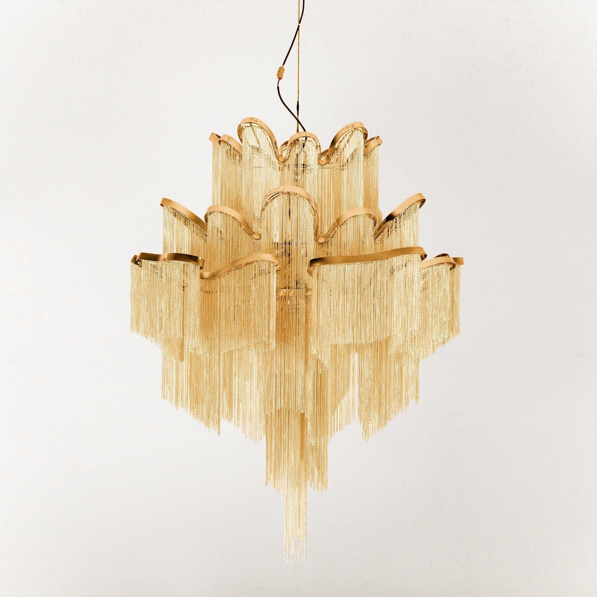 Lustra Pendant Lamp Stream Chain Nickel-Letslighting