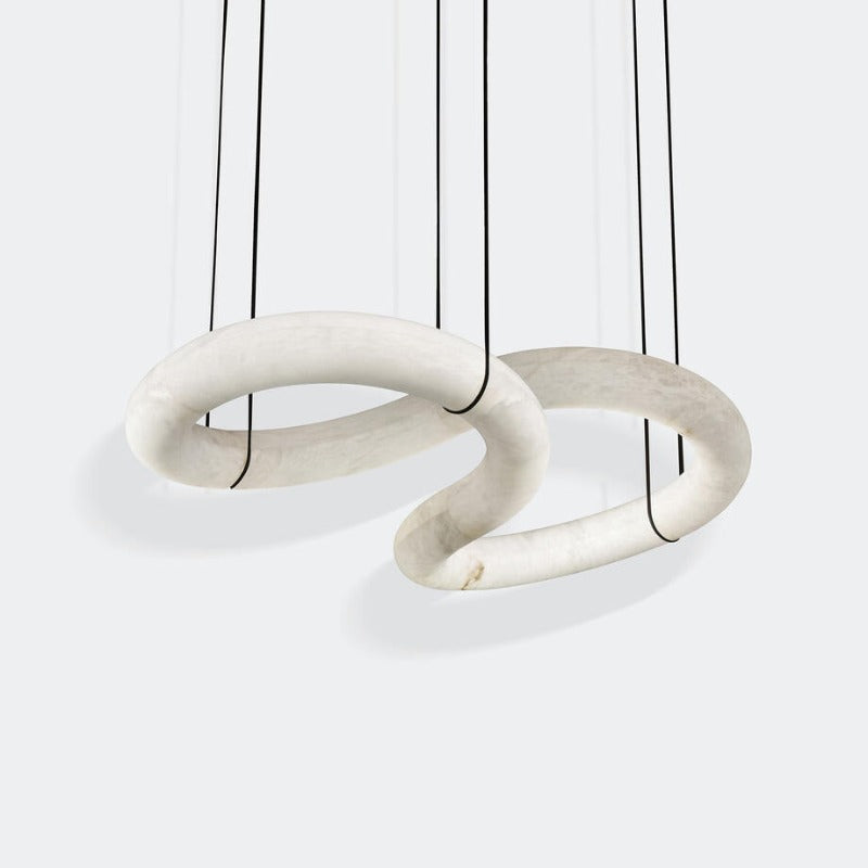Utalyra Curved Alabaster Pendant Light - Neutralighting