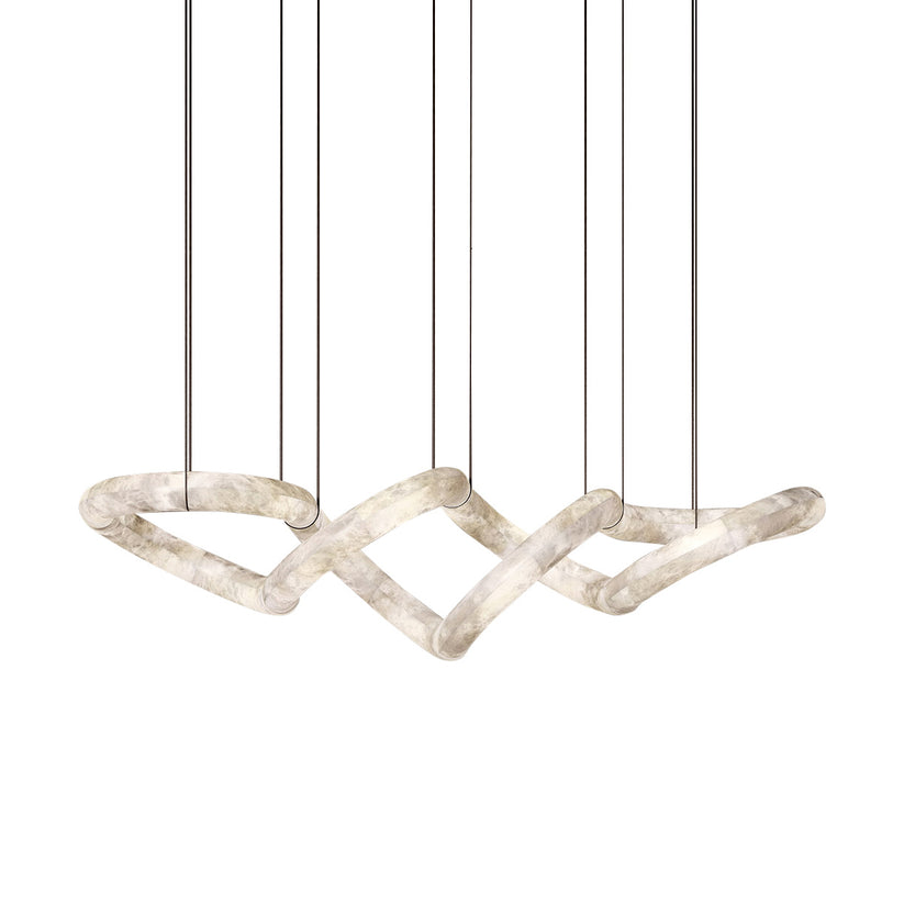 Utalyra Curved Alabaster Pendant Light - Neutralighting