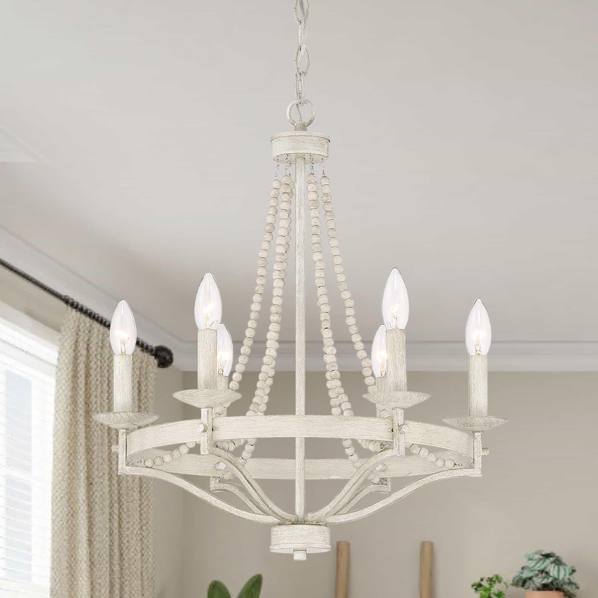 Isoren Industrieller Vintage Kronleuchter aus Holz-Letslighting