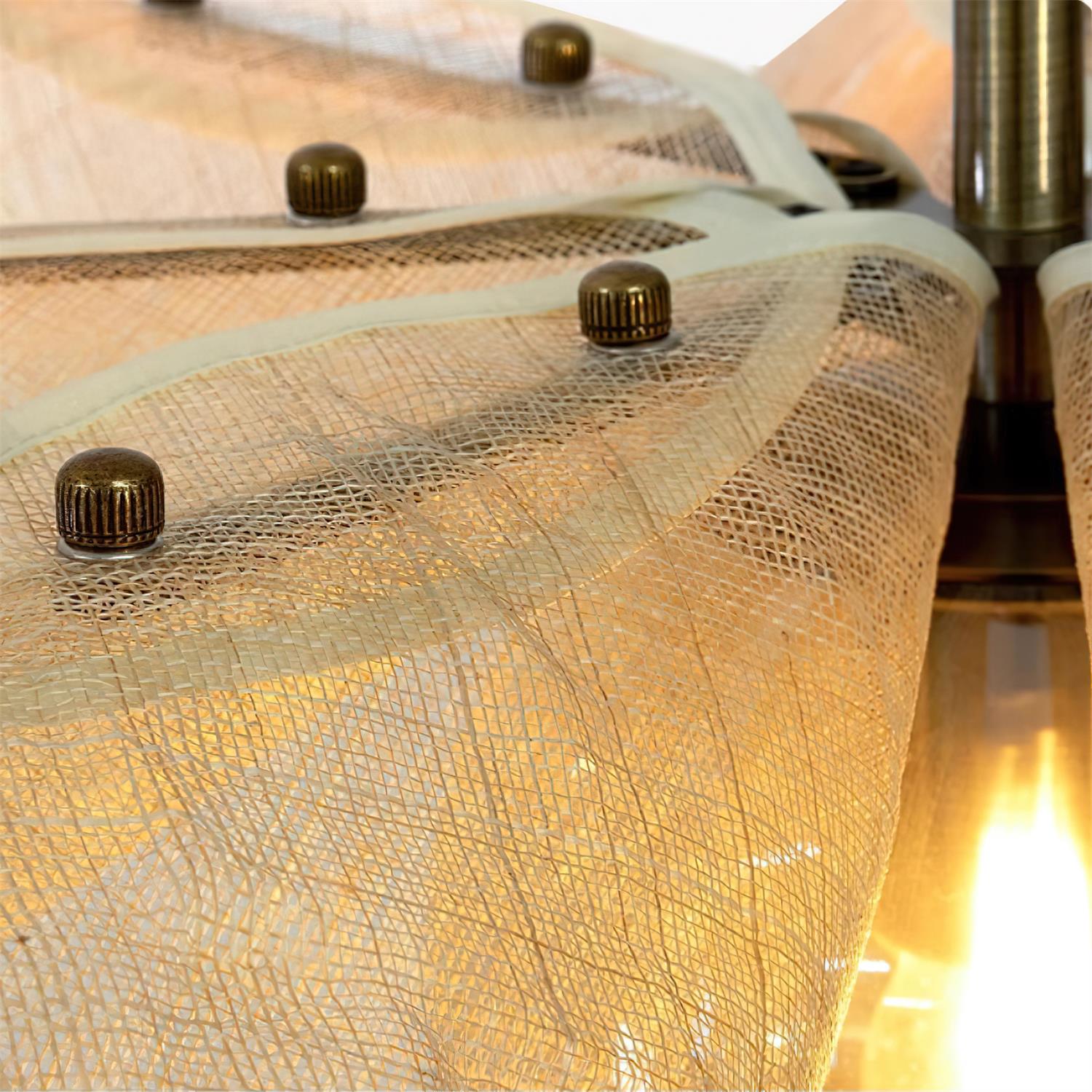 Pendelleuchte Blütenblatt Pflanzenfaser Schirm-Letslighting