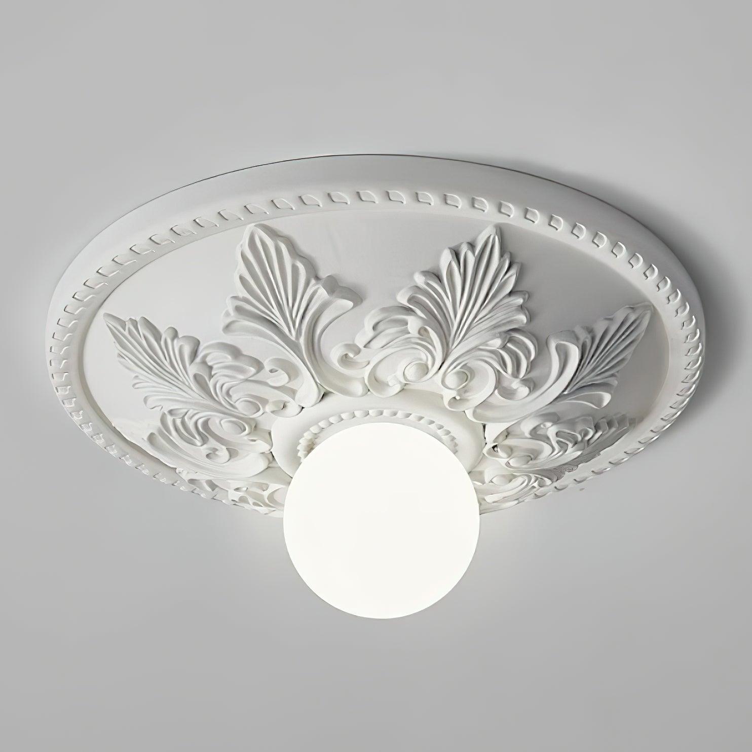 Deckenleuchte Harz Baldachin Glas Globus Klassisch Verziert-Letslighting