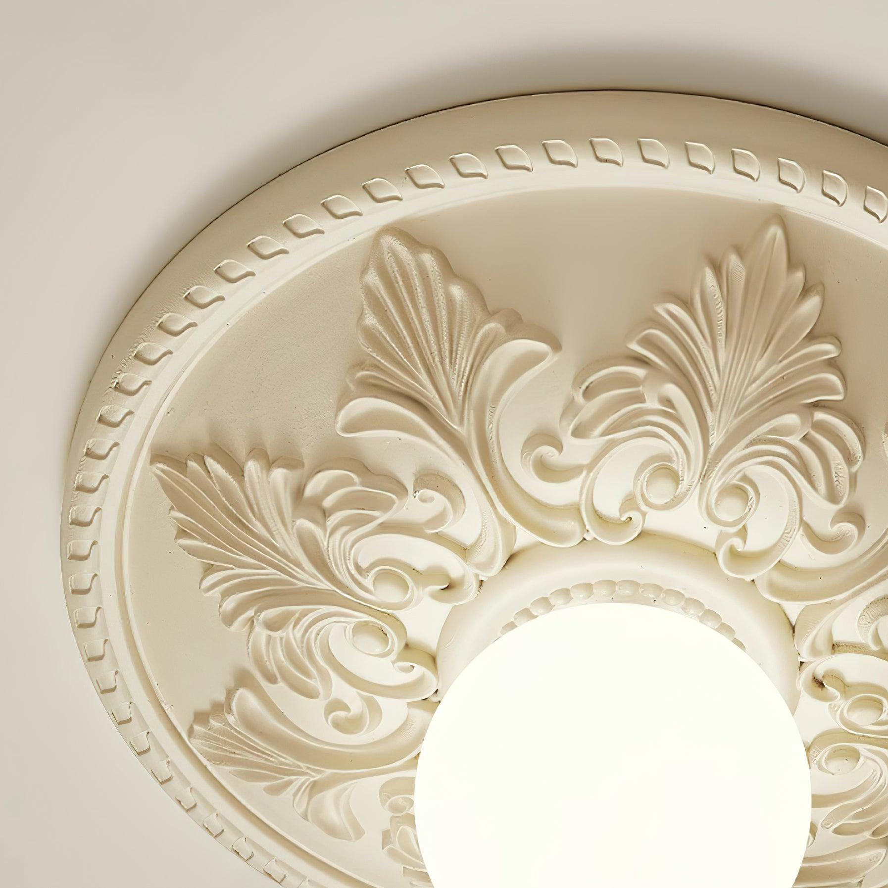 Deckenleuchte Harz Baldachin Glas Globus Klassisch Verziert-Letslighting