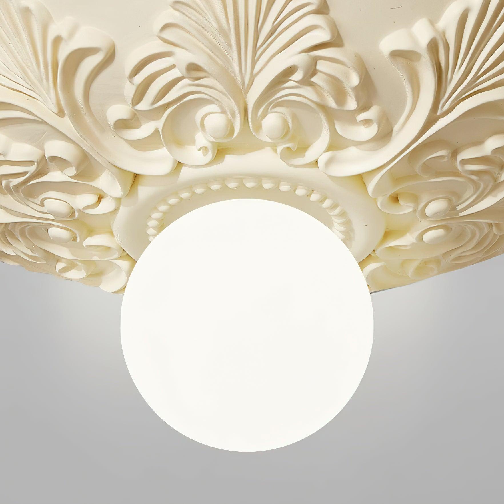 Deckenleuchte Harz Baldachin Glas Globus Klassisch Verziert-Letslighting