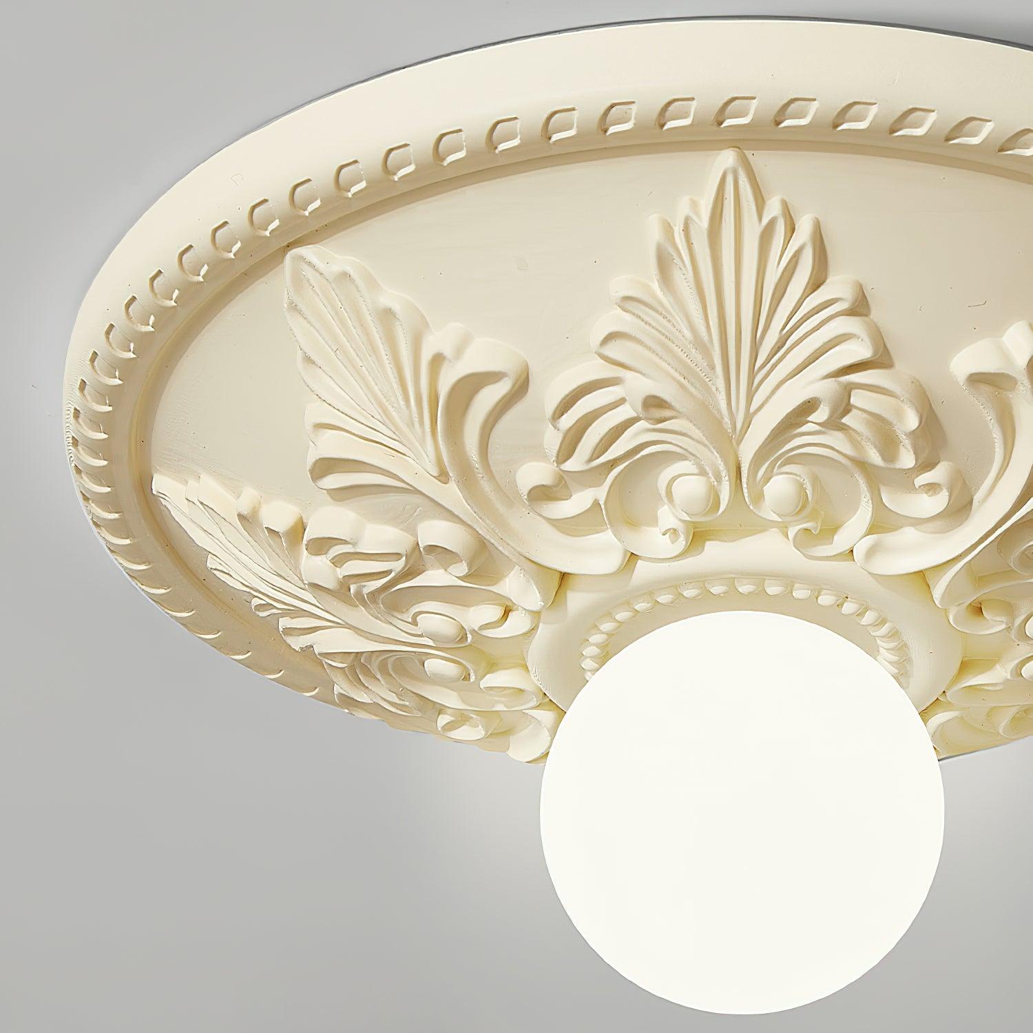 Deckenleuchte Harz Baldachin Glas Globus Klassisch Verziert-Letslighting