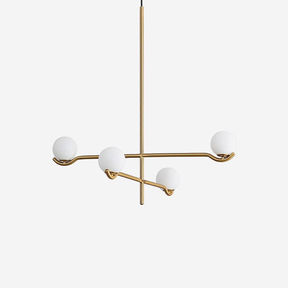 Fayno White Globe Chandelier - Letslighting