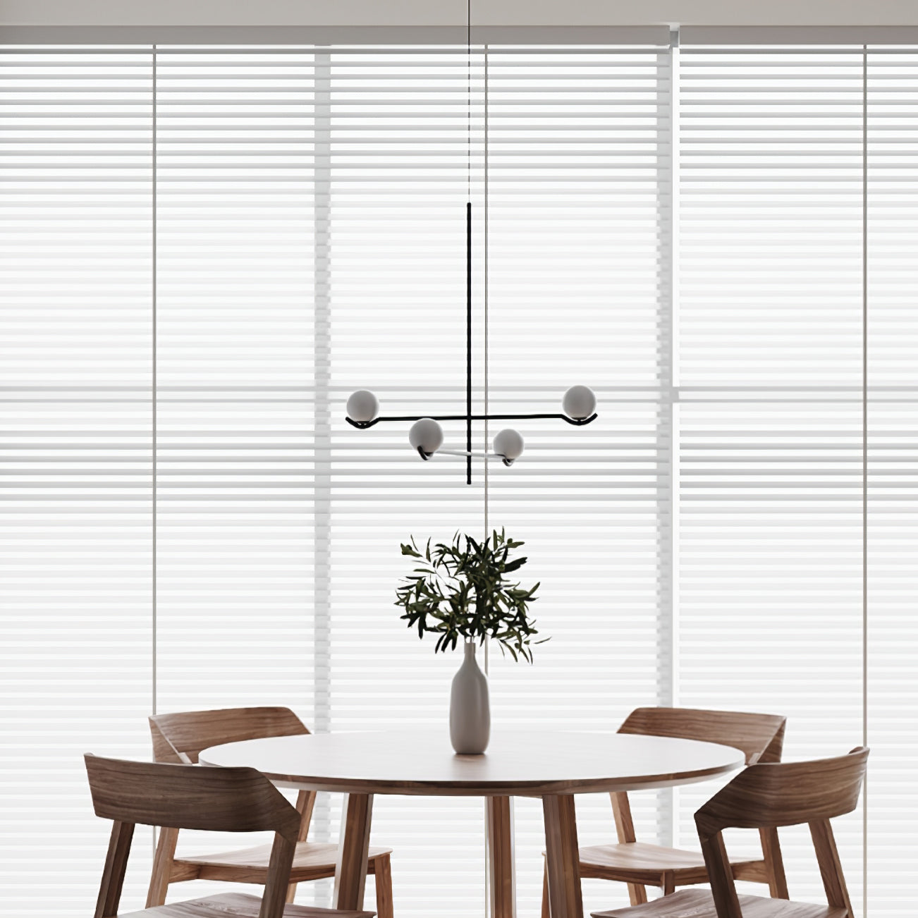 Fayno White Globe Chandelier - Letslighting