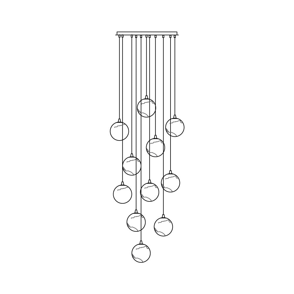 Arsorarae Modern Minimalist Cluster Alabaster Chandelier - Letslighting