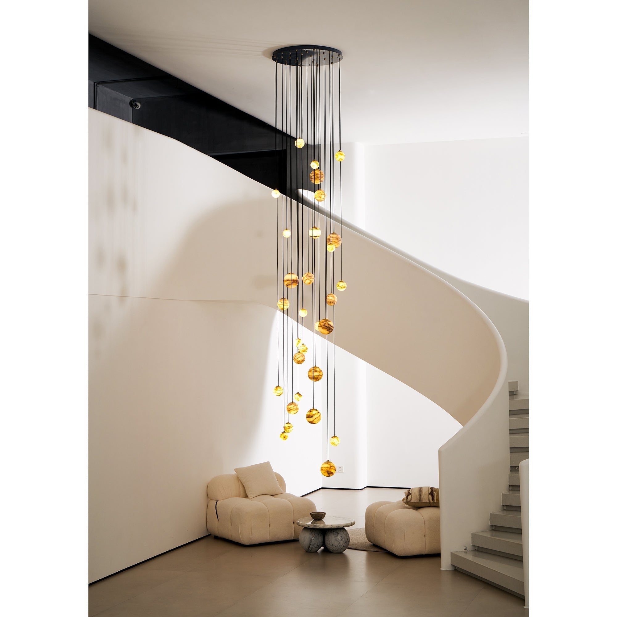 Arsorarae Modern Minimalist Cluster Alabaster Chandelier - Letslighting