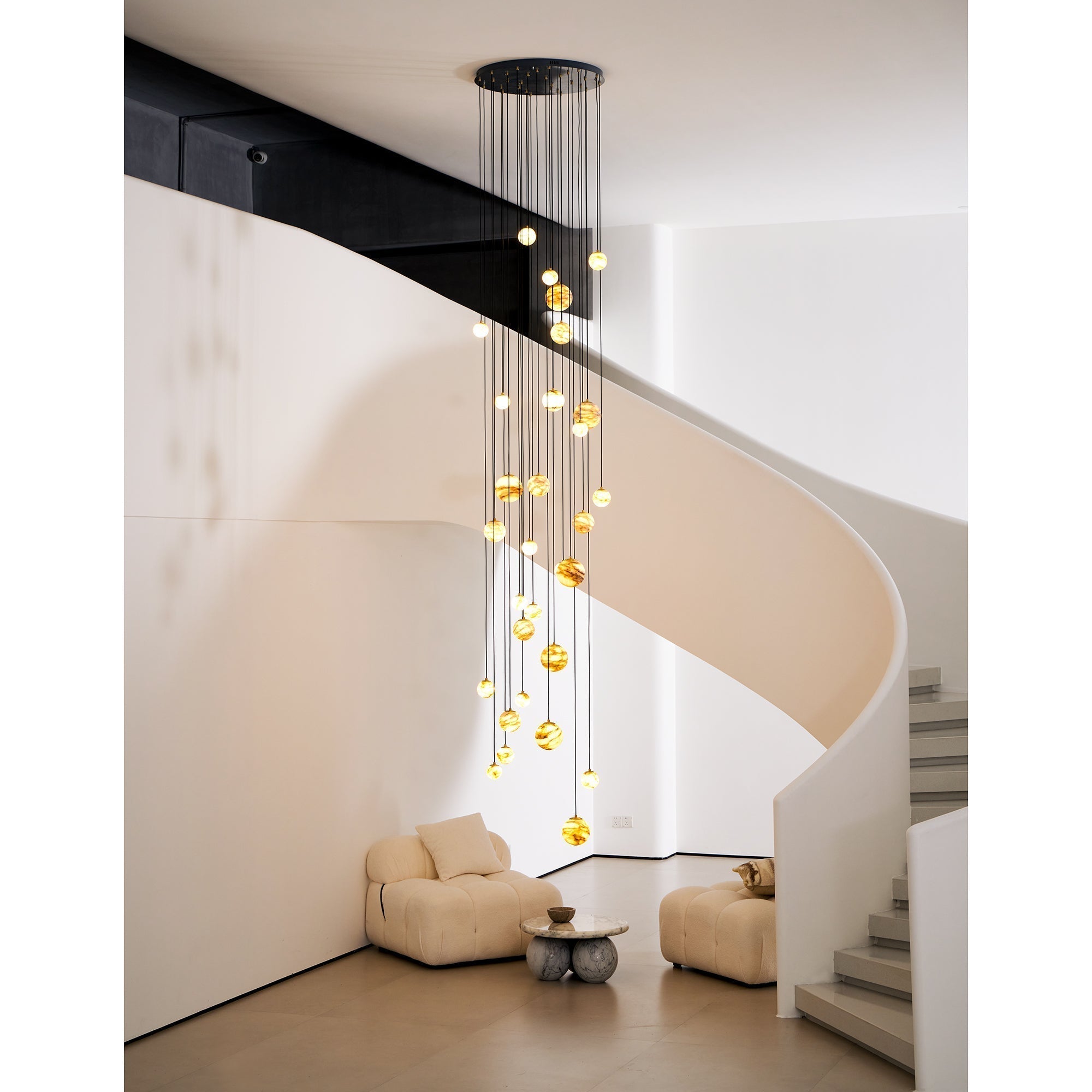 Arsorarae Modern Minimalist Cluster Alabaster Chandelier - Letslighting